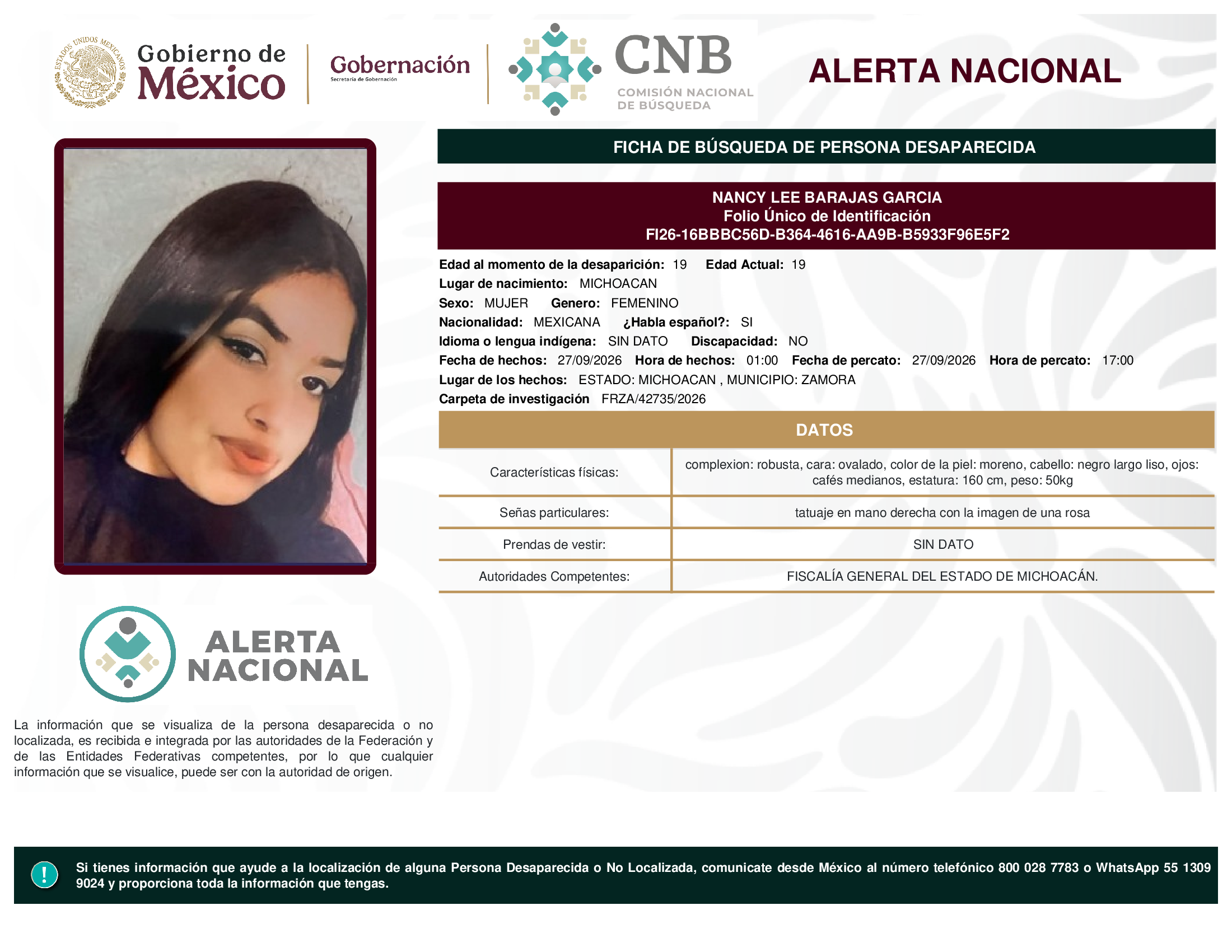NANCY LEE BARAJAS GARCIA
