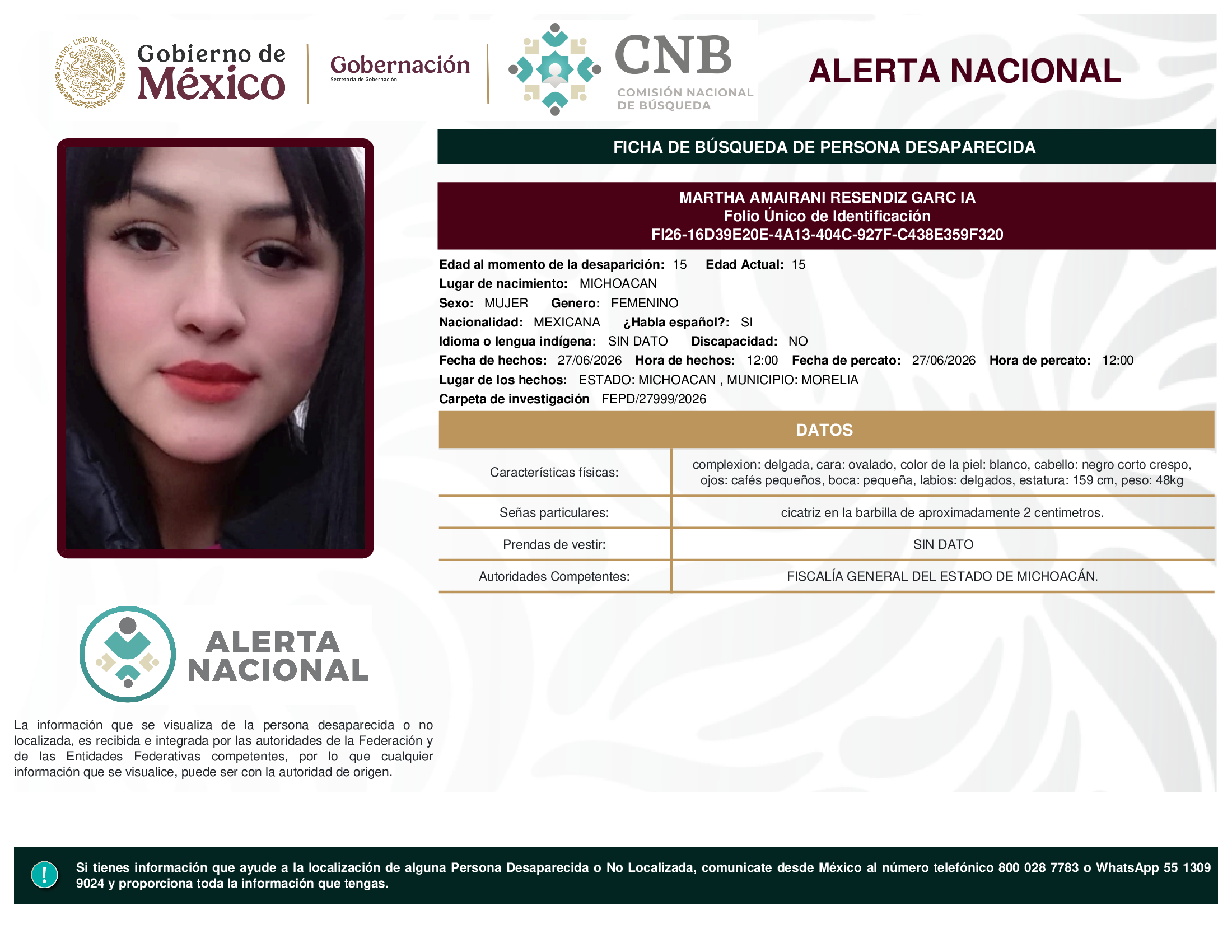 MARTHA AMAIRANI RESENDIZ GARC IA