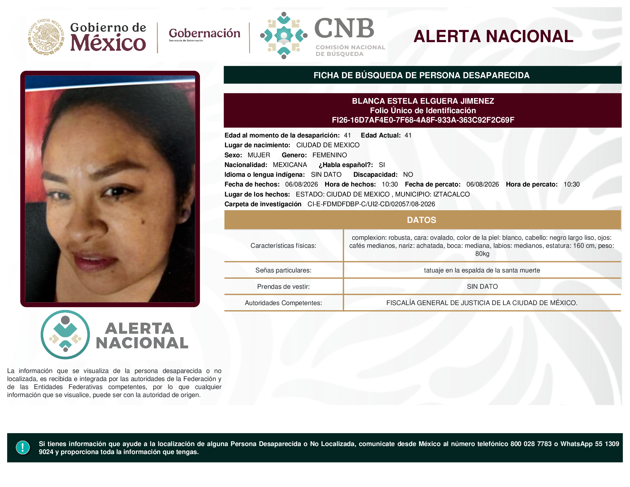 BLANCA ESTELA ELGUERA JIMENEZ
