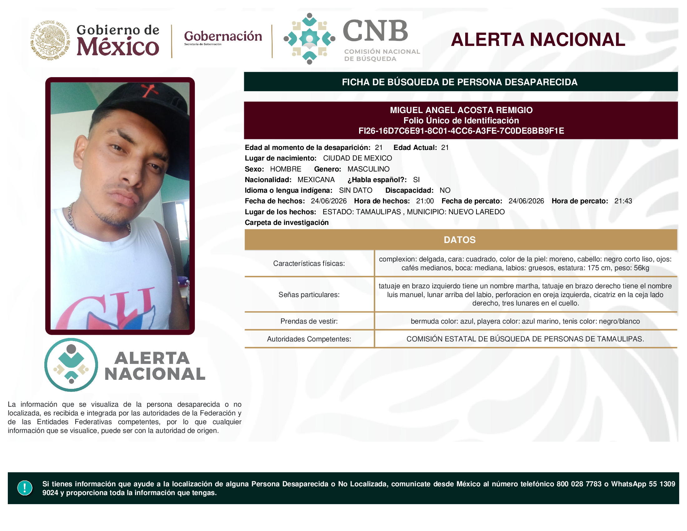 MIGUEL ANGEL ACOSTA REMIGIO