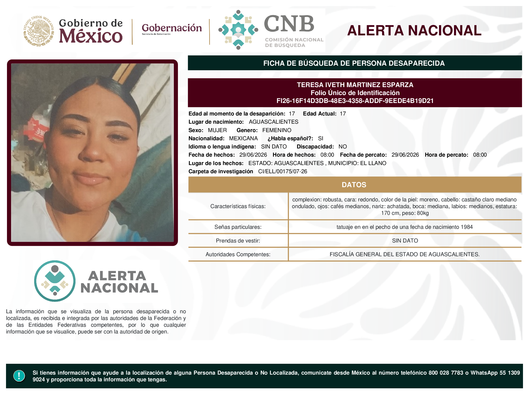 TERESA IVETH MARTINEZ ESPARZA