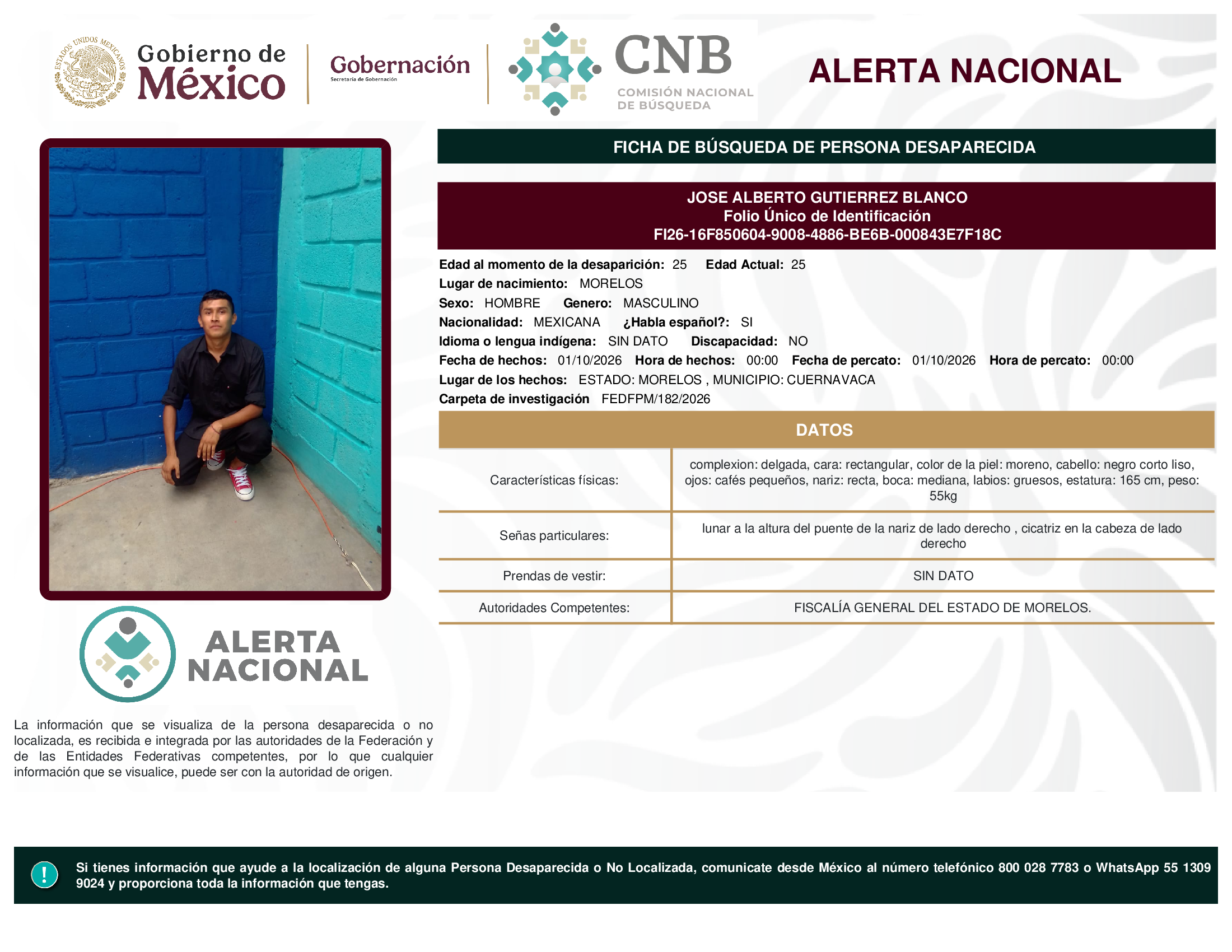 JOSE ALBERTO GUTIERREZ BLANCO