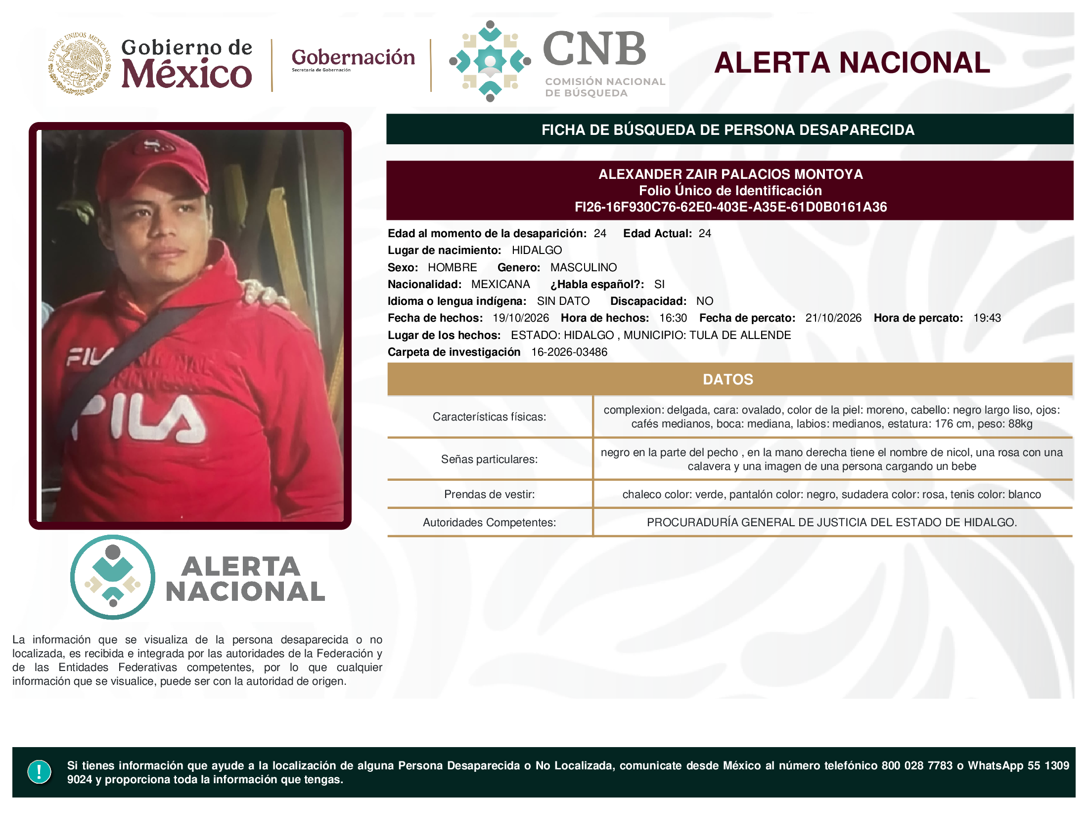 ALEXANDER ZAIR PALACIOS MONTOYA