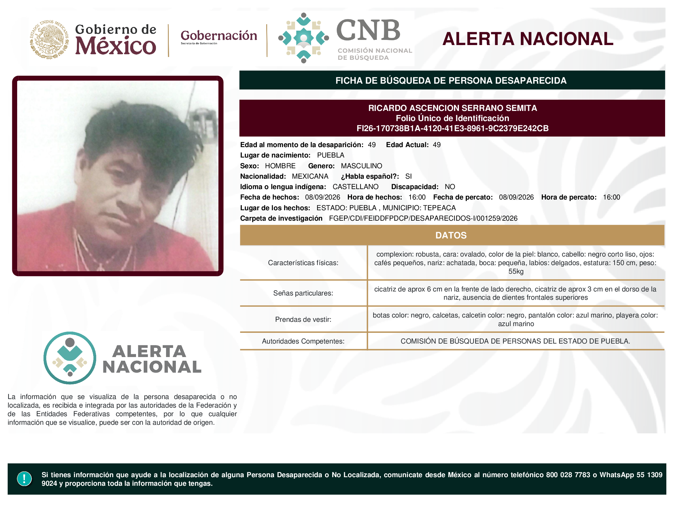RICARDO ASCENCION SERRANO SEMITA