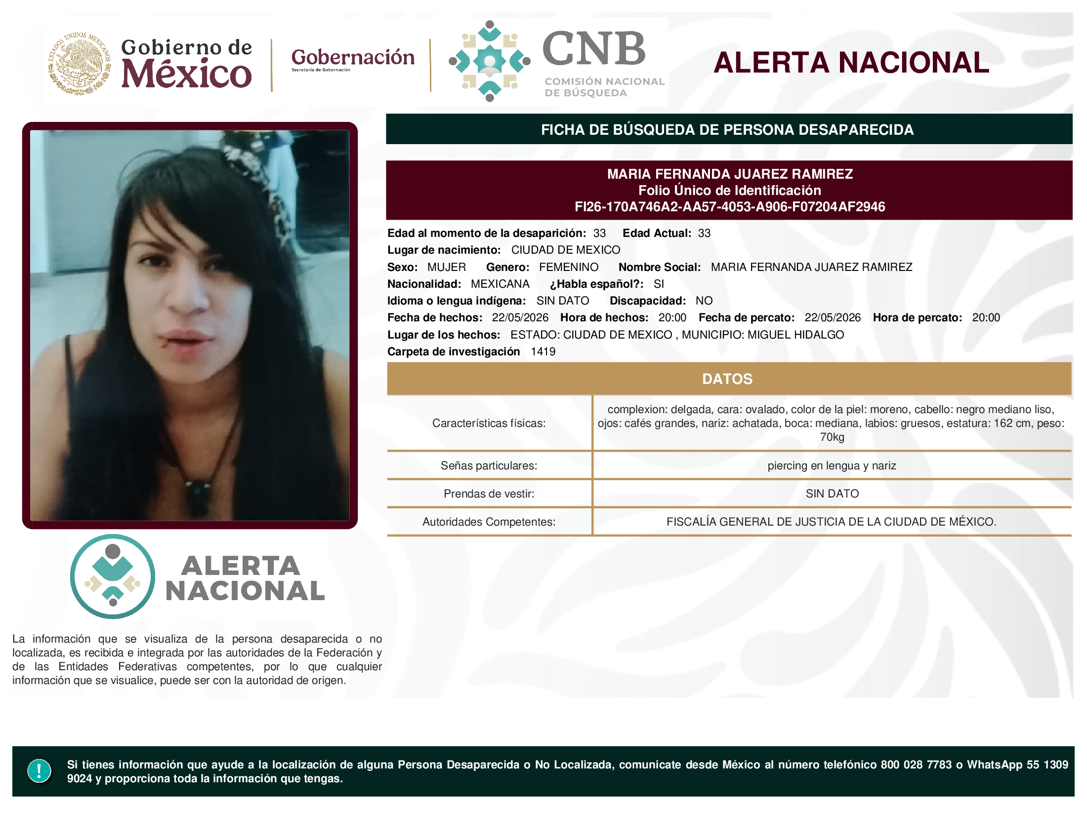 MARIA FERNANDA JUAREZ RAMIREZ