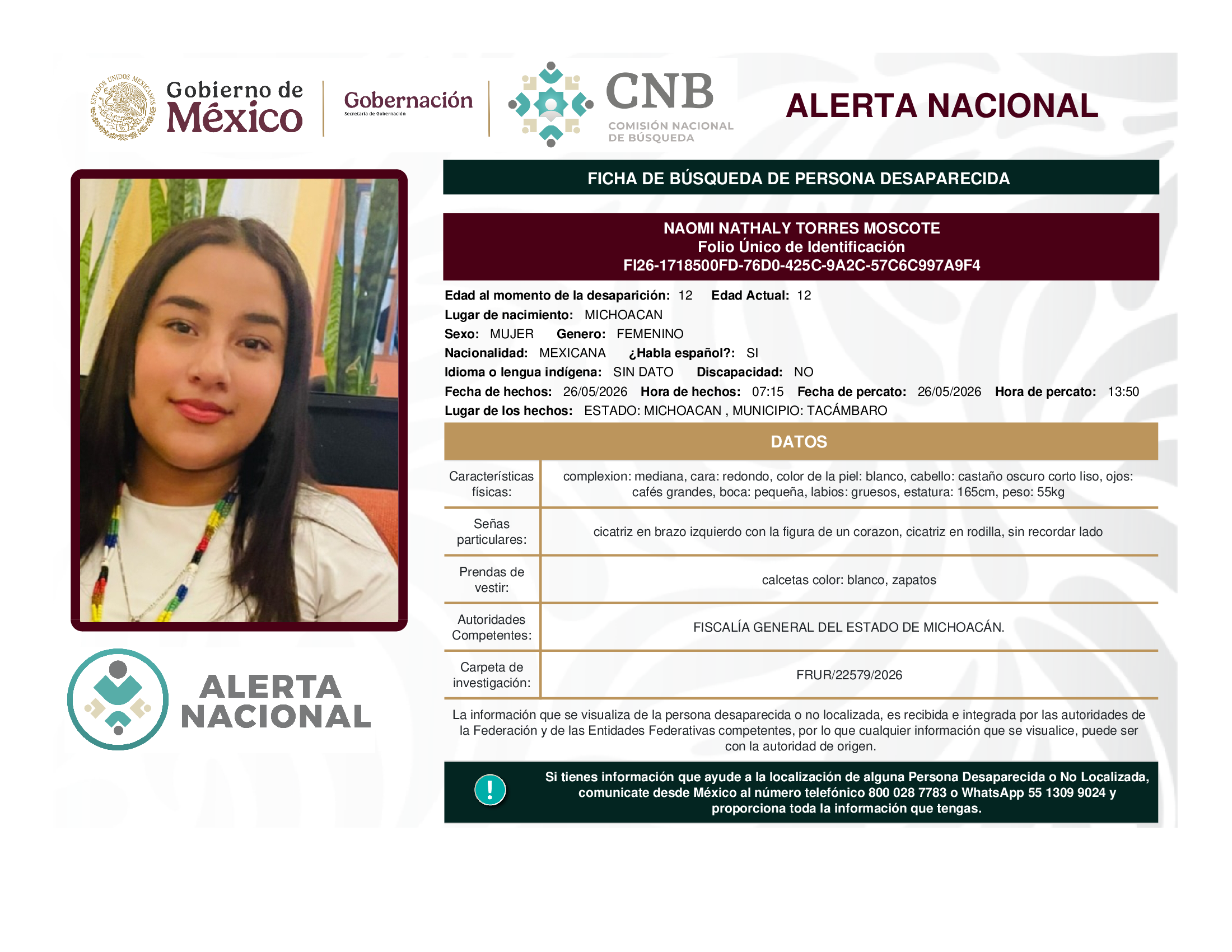 NAOMI NATHALY TORRES MOSCOTE