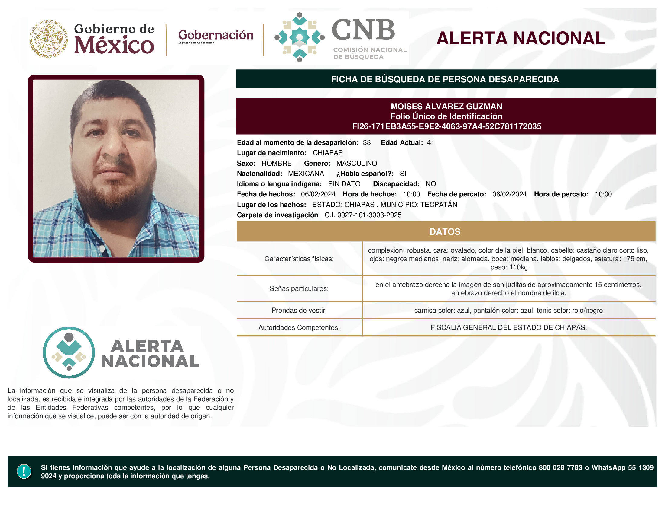 MOISES ALVAREZ GUZMAN