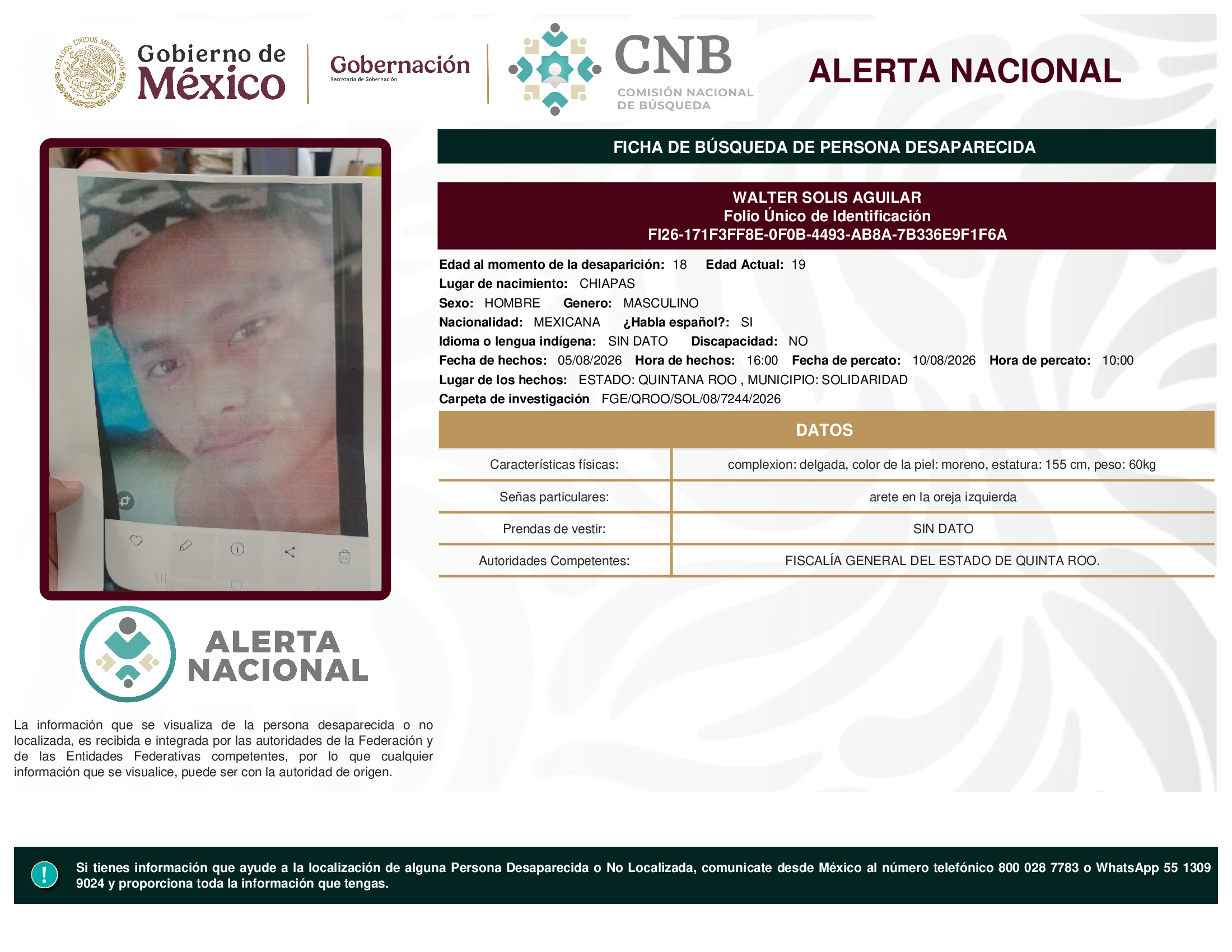 WALTER SOLIS AGUILAR