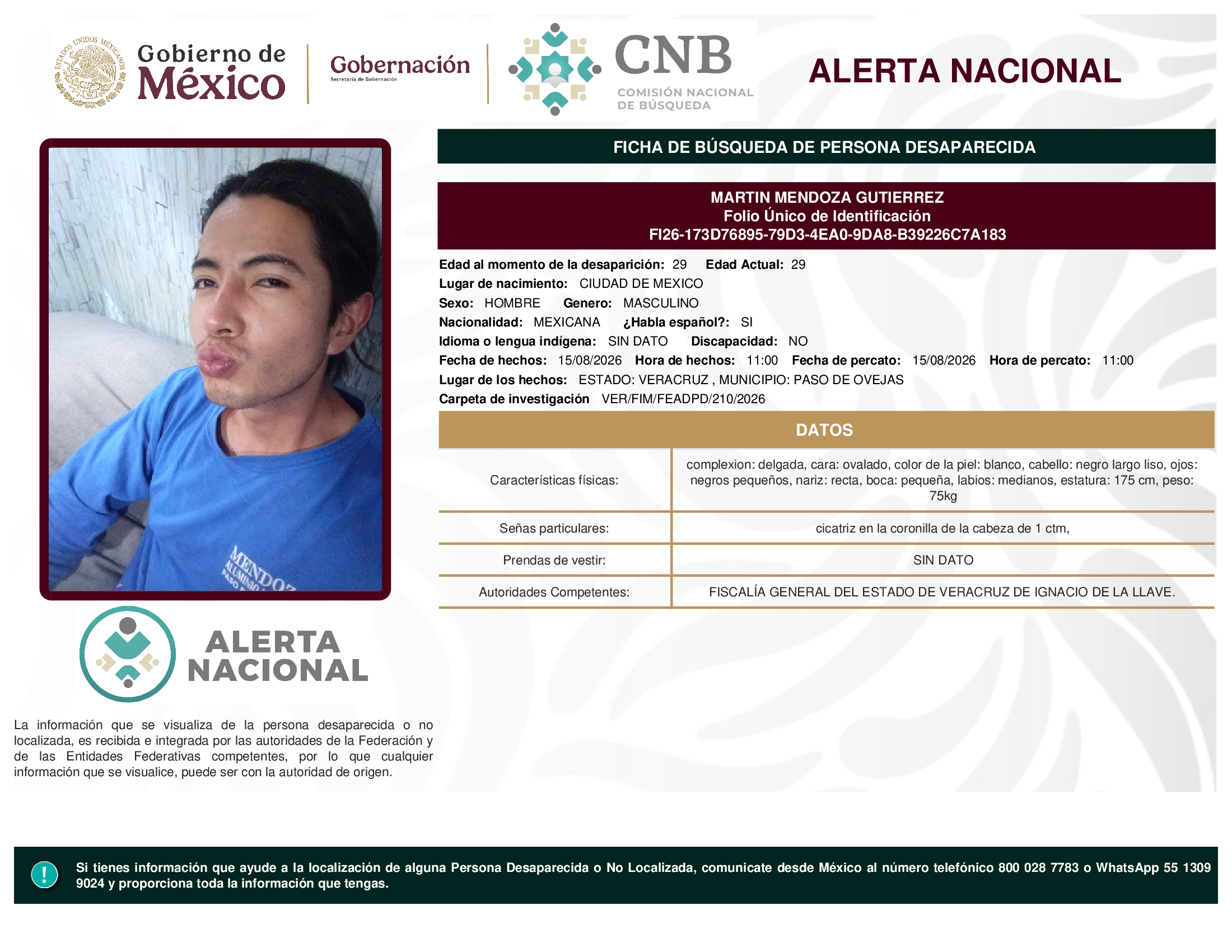 MARTIN MENDOZA GUTIERREZ