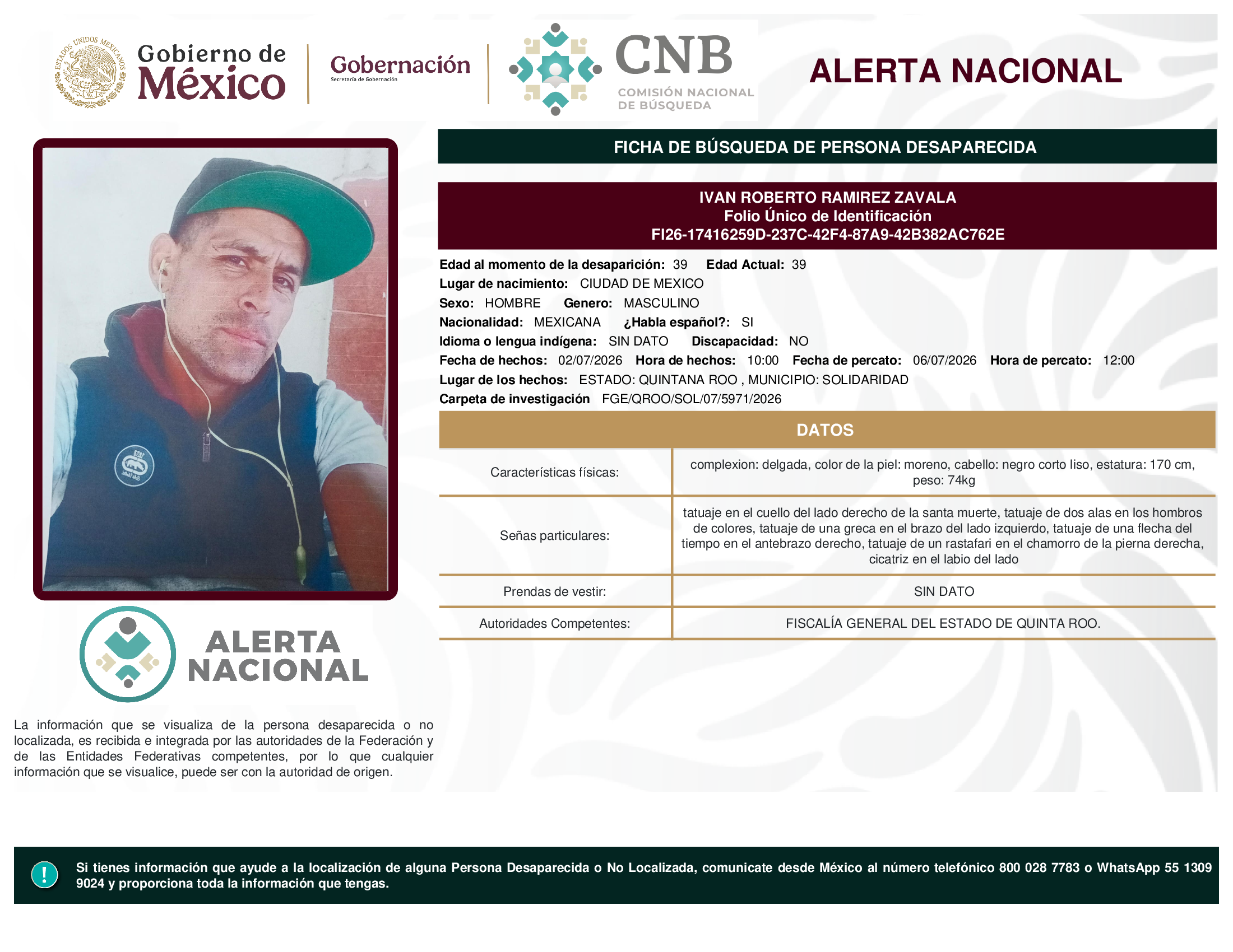 IVAN ROBERTO RAMIREZ ZAVALA