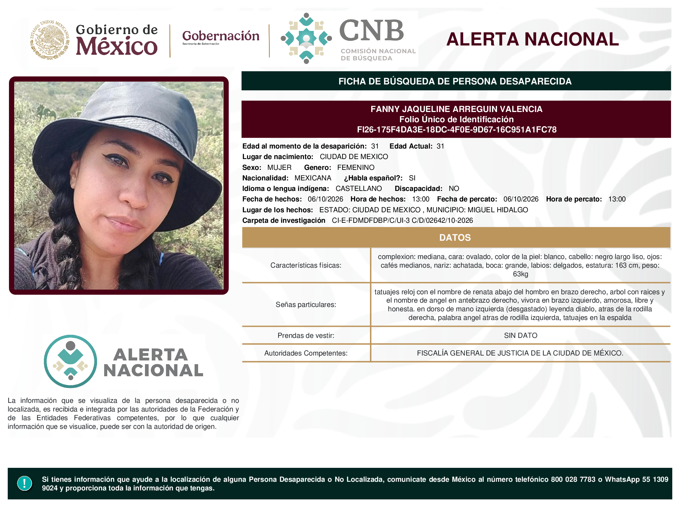FANNY JAQUELINE ARREGUIN VALENCIA