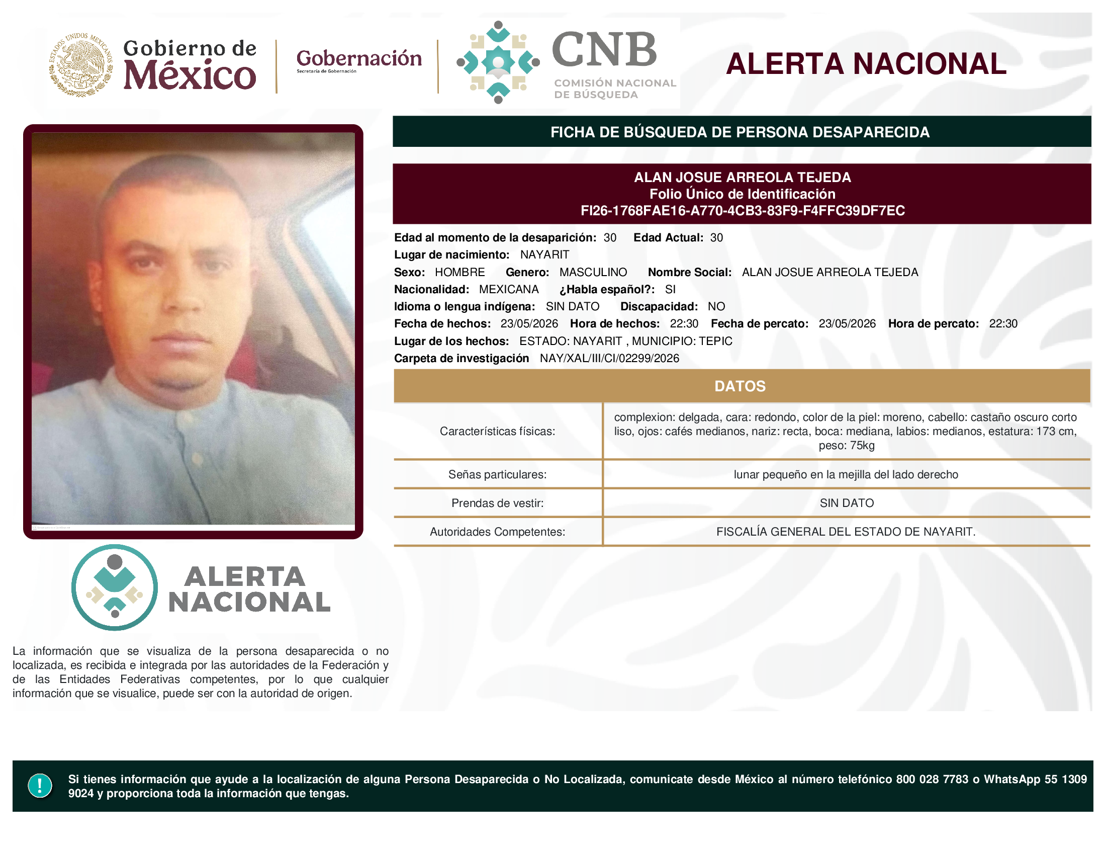 ALAN JOSUE ARREOLA TEJEDA