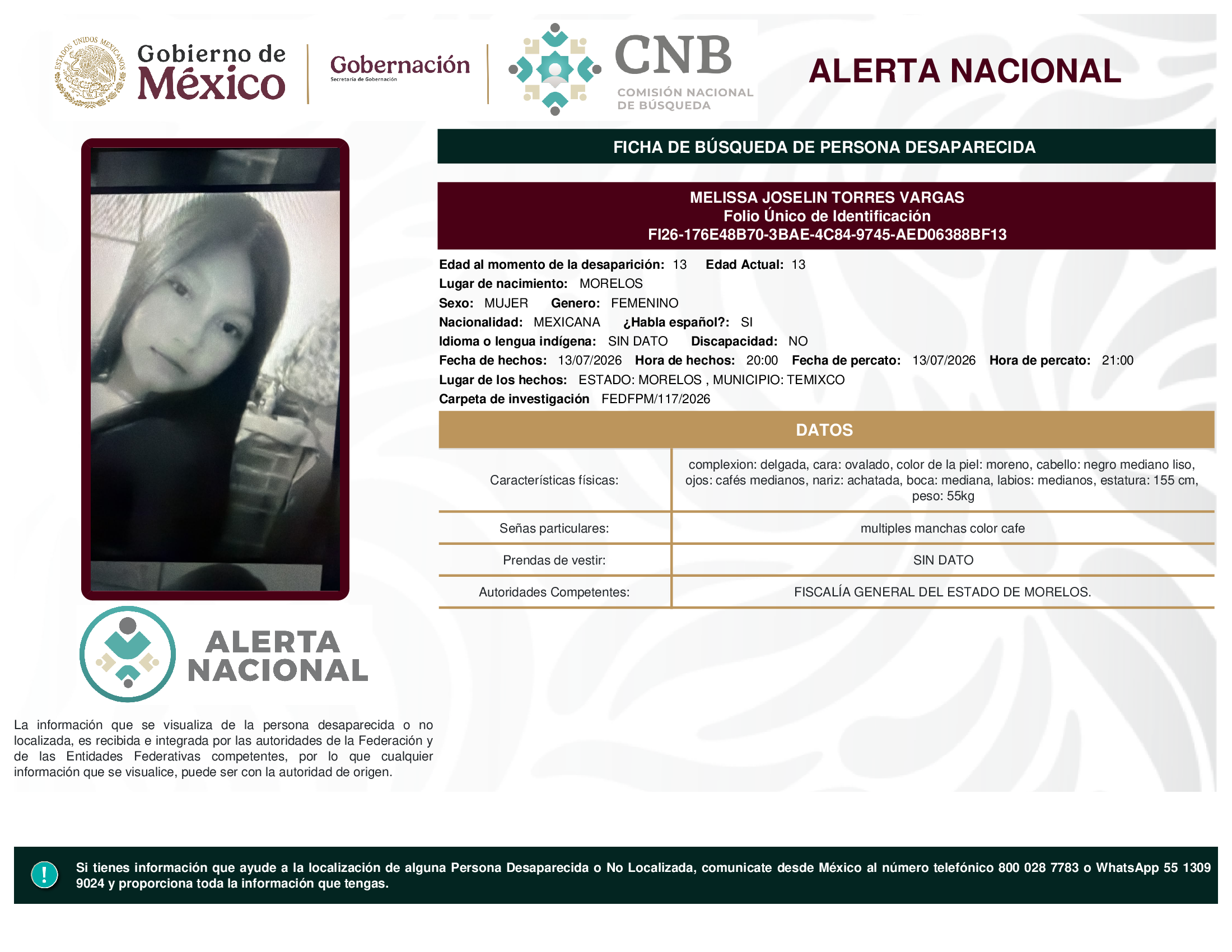 MELISSA JOSELIN TORRES VARGAS