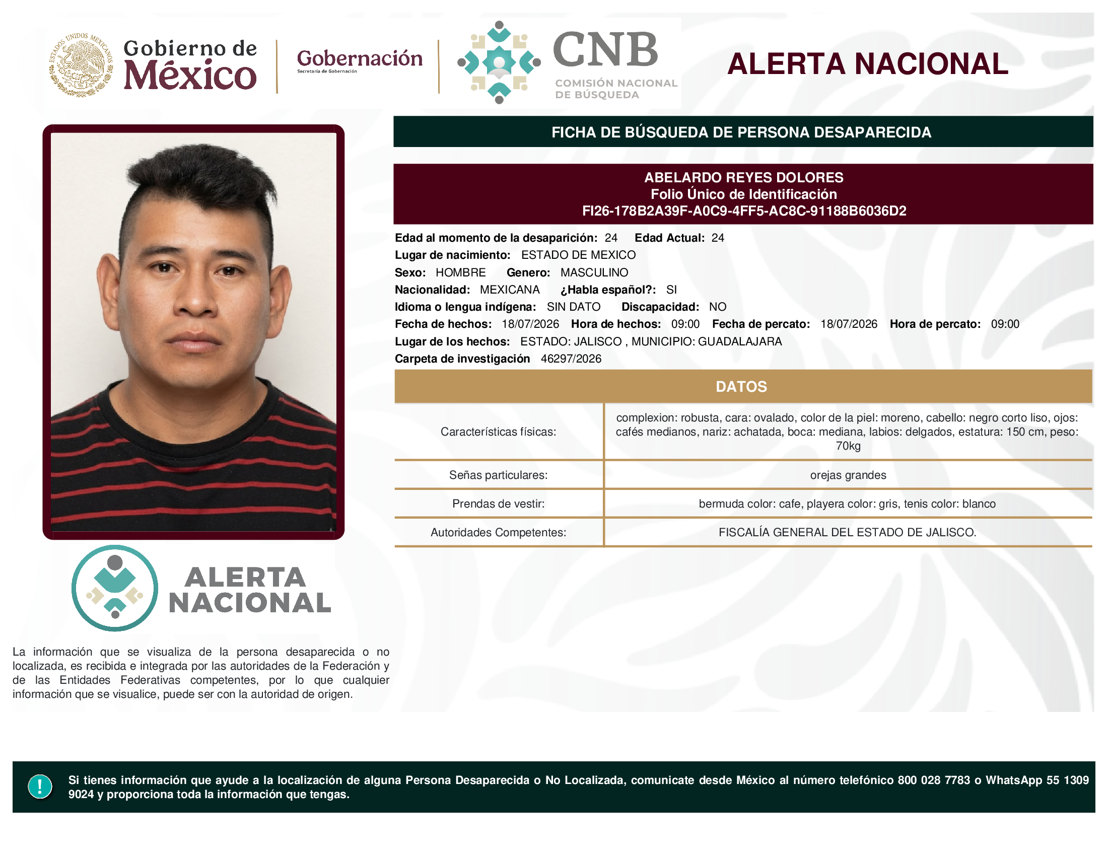 ABELARDO REYES DOLORES