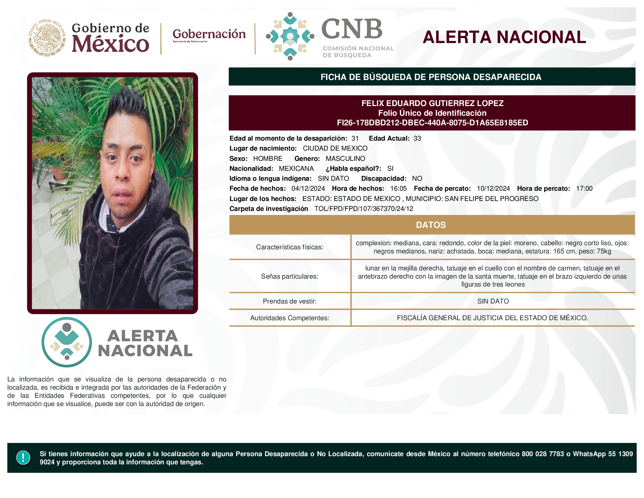 FELIX EDUARDO GUTIERREZ LOPEZ