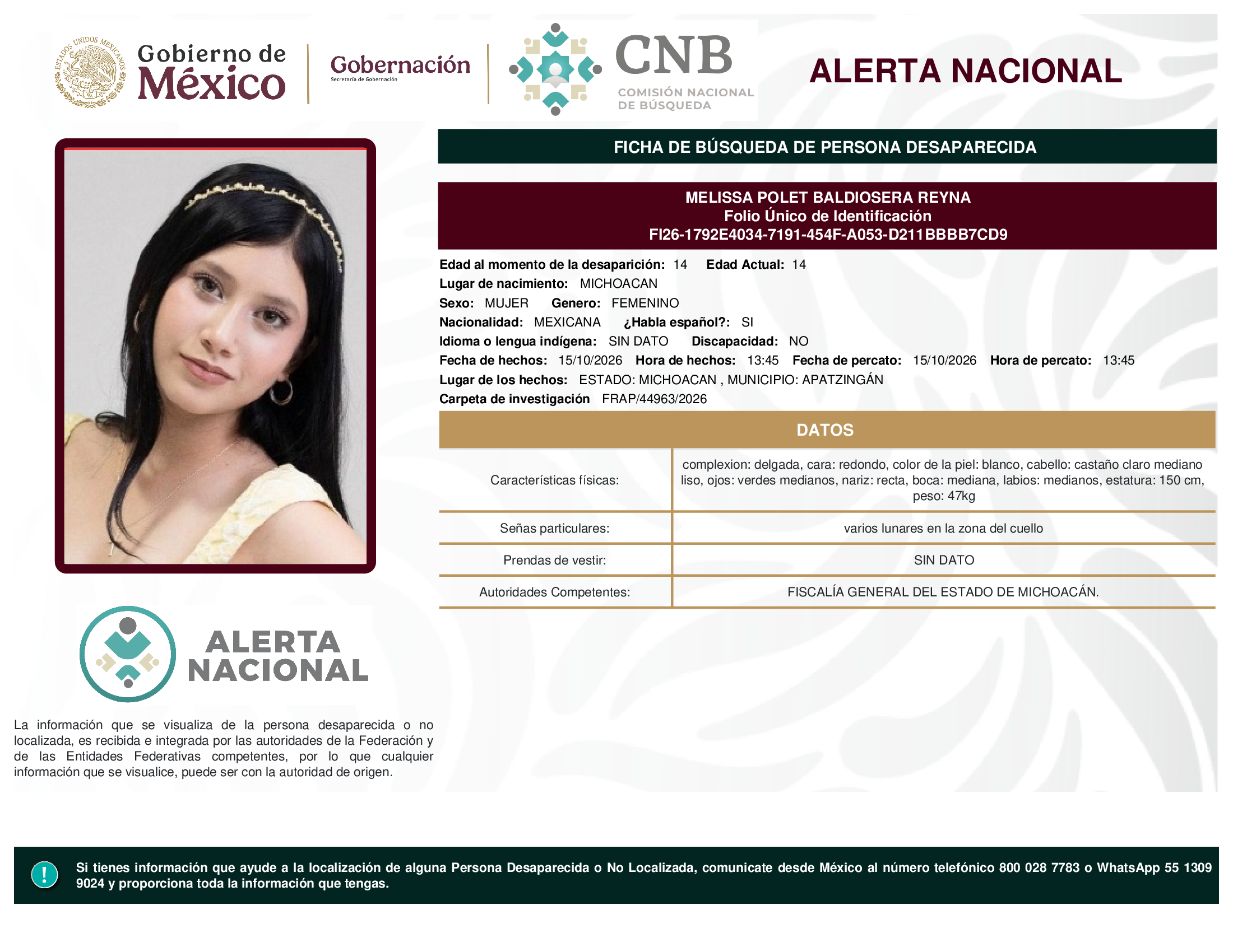 MELISSA POLET BALDIOSERA REYNA