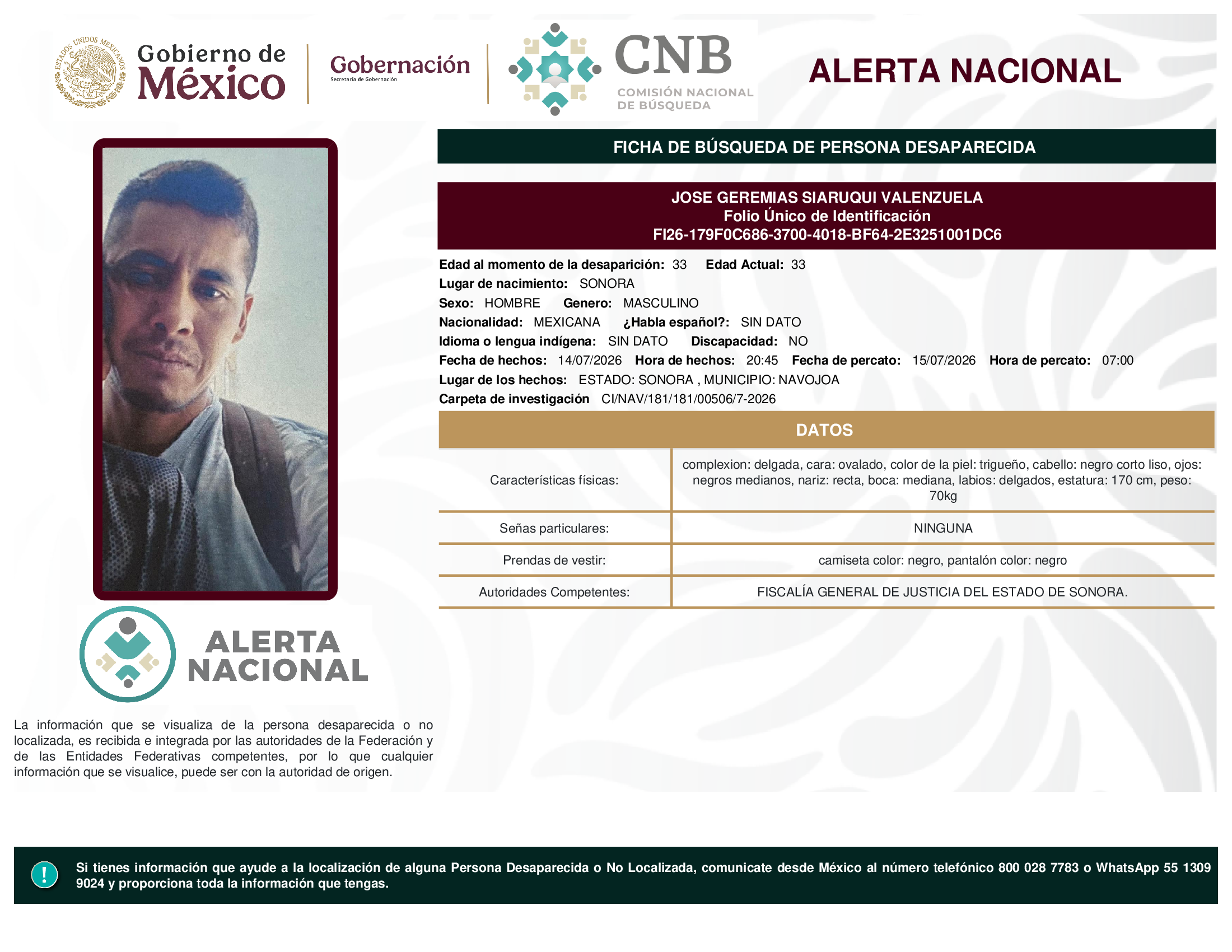 JOSE GEREMIAS SIARUQUI VALENZUELA
