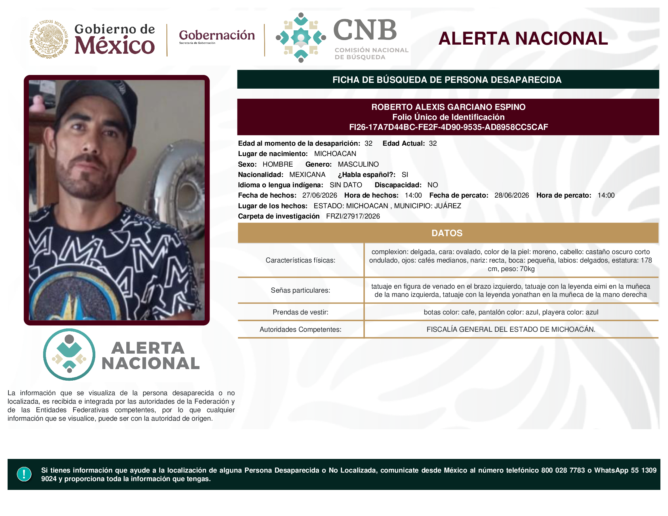 ROBERTO ALEXIS GARCIANO ESPINO