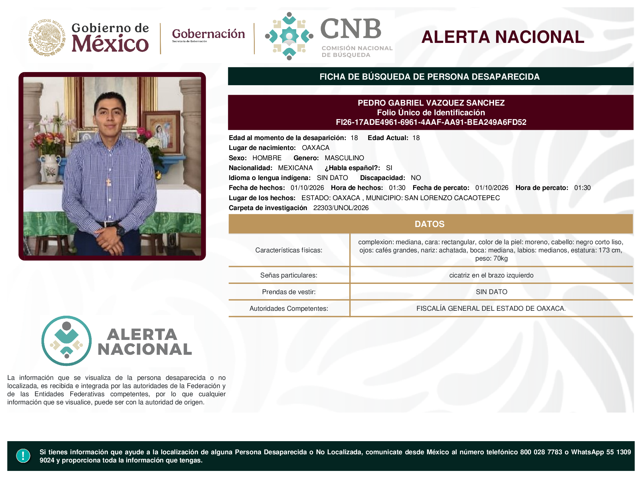PEDRO GABRIEL VAZQUEZ SANCHEZ