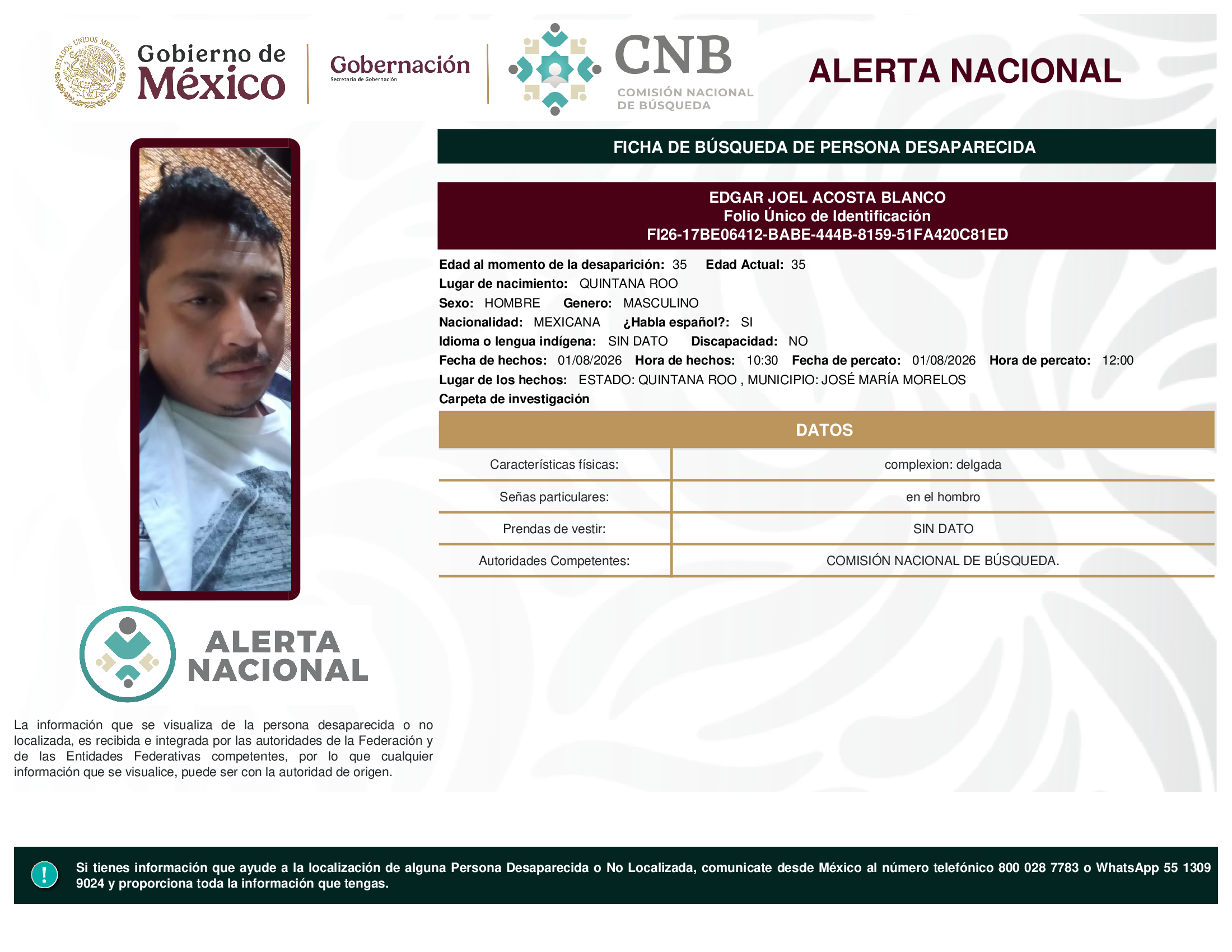 EDGAR JOEL ACOSTA BLANCO