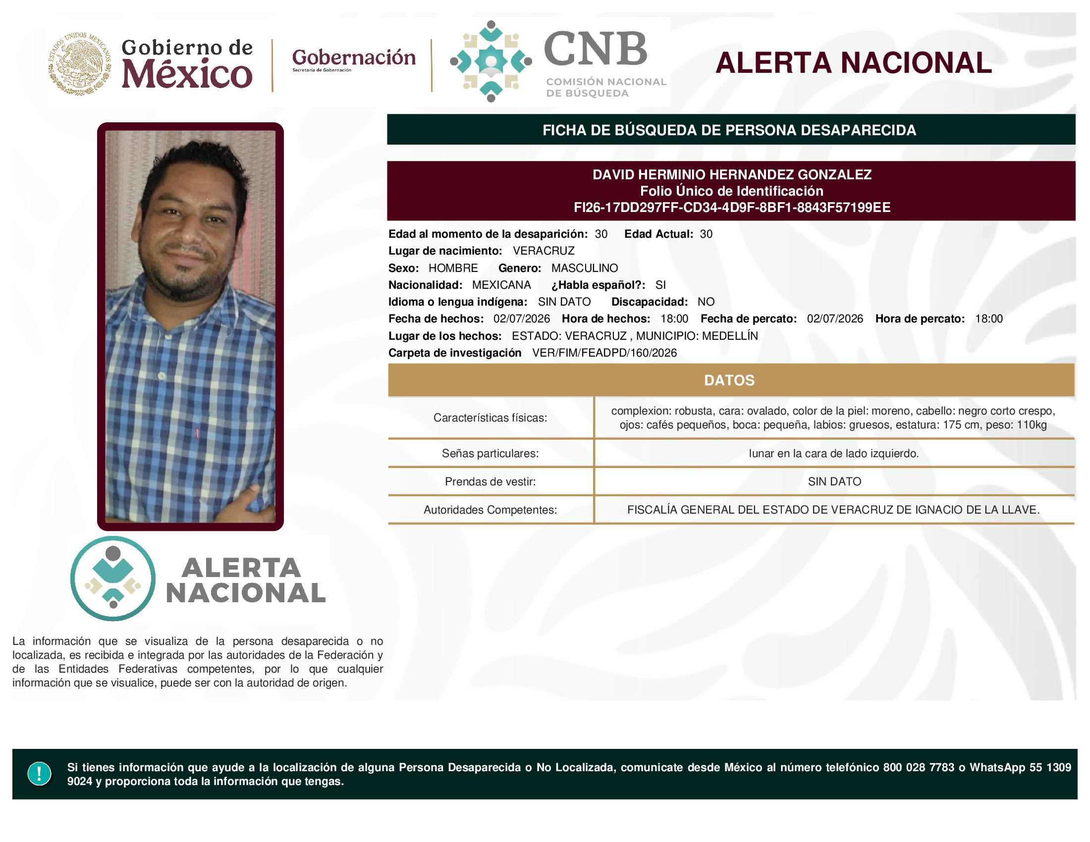 DAVID HERMINIO HERNANDEZ GONZALEZ