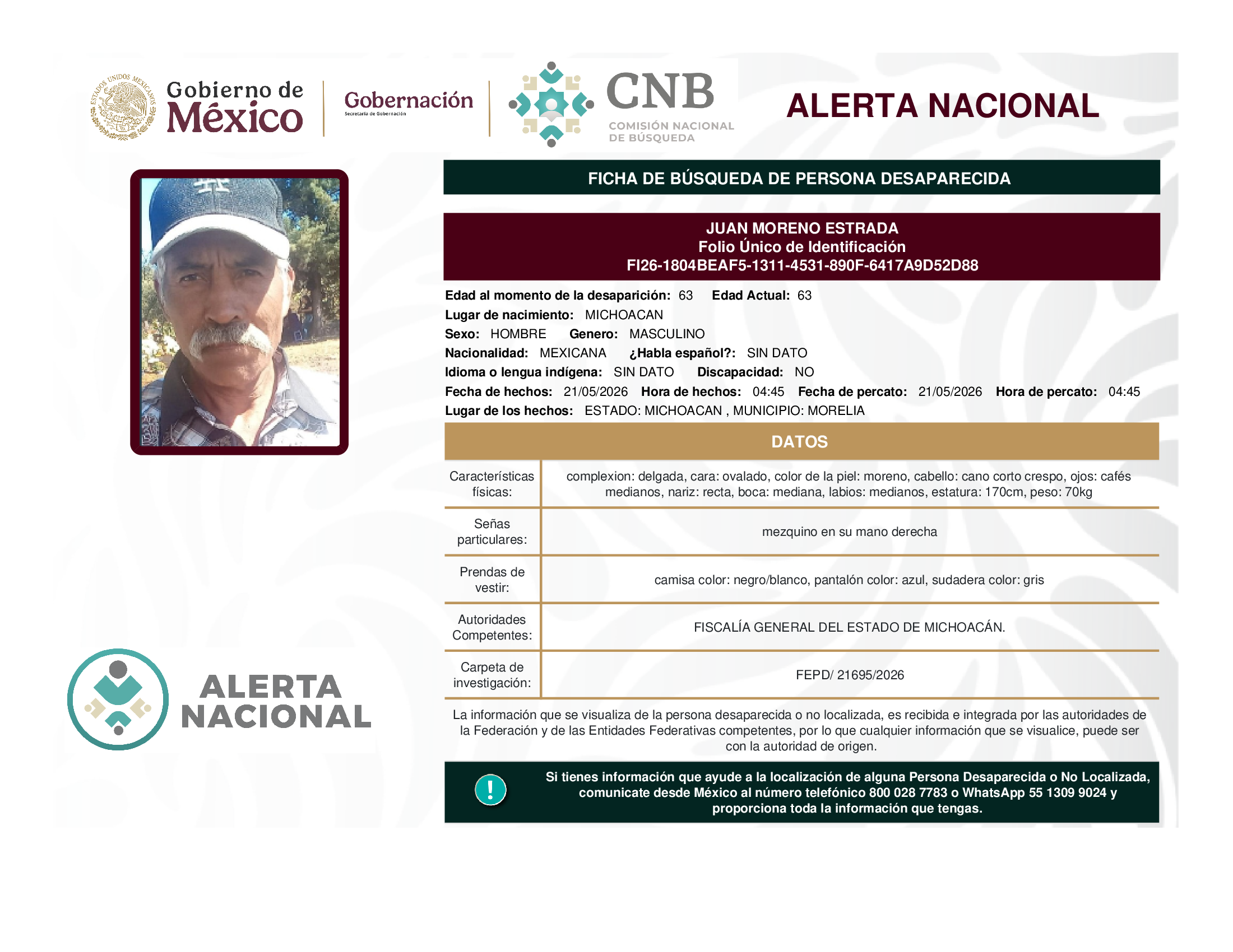 JUAN MORENO ESTRADA