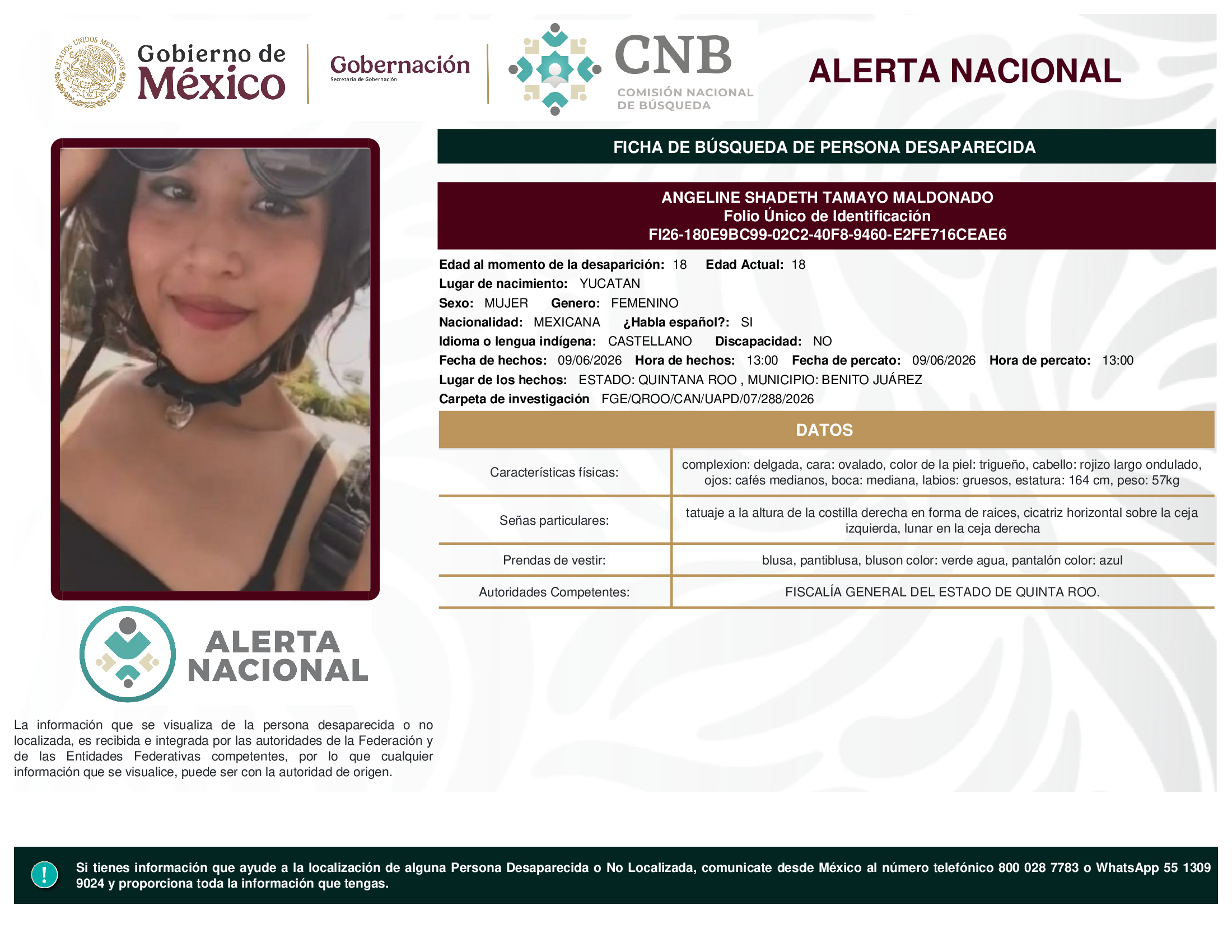 ANGELINE SHADETH TAMAYO MALDONADO