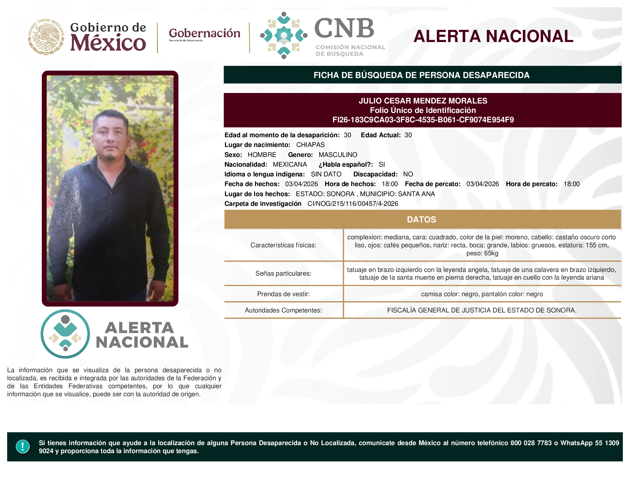JULIO CESAR MENDEZ MORALES