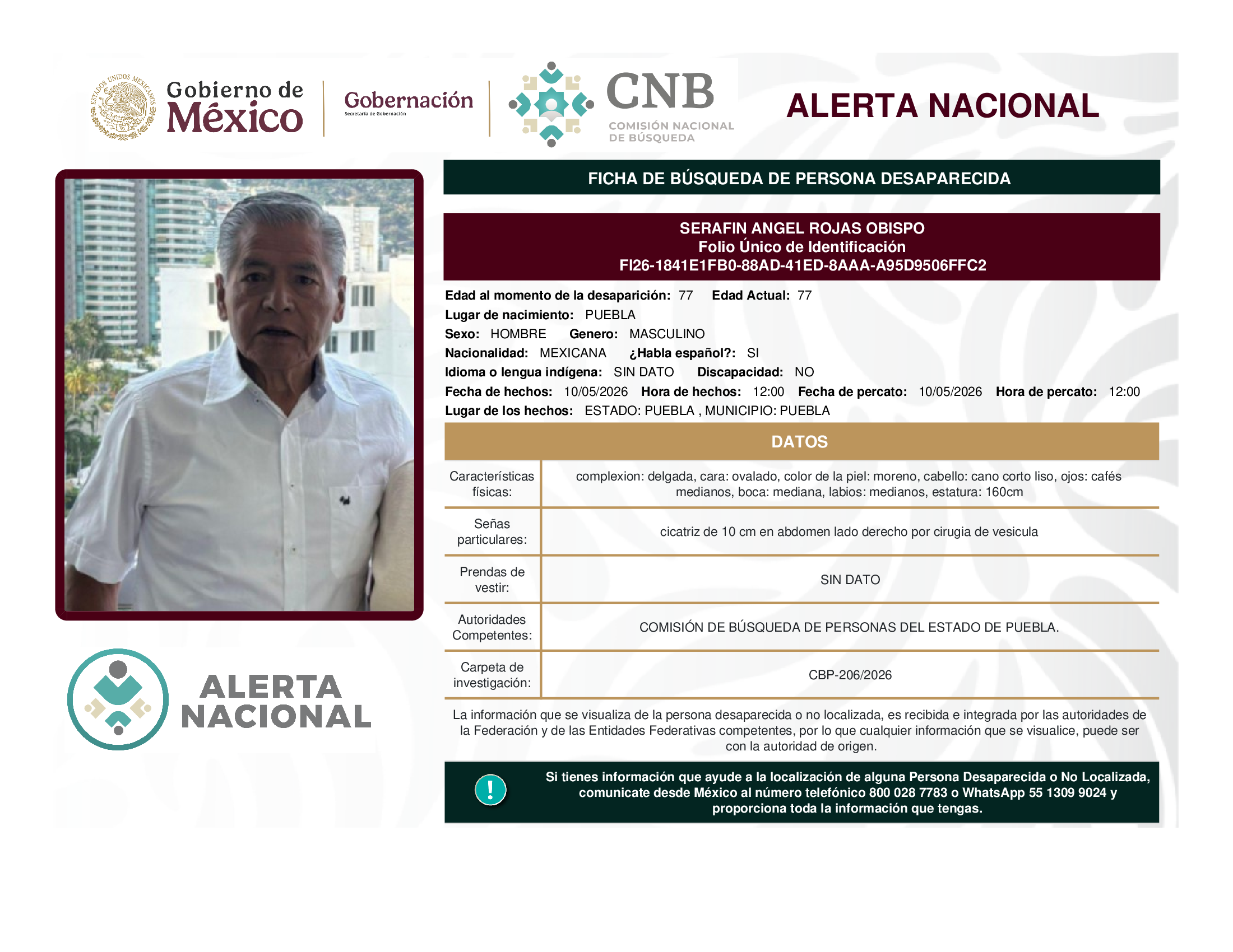 SERAFIN ANGEL ROJAS OBISPO