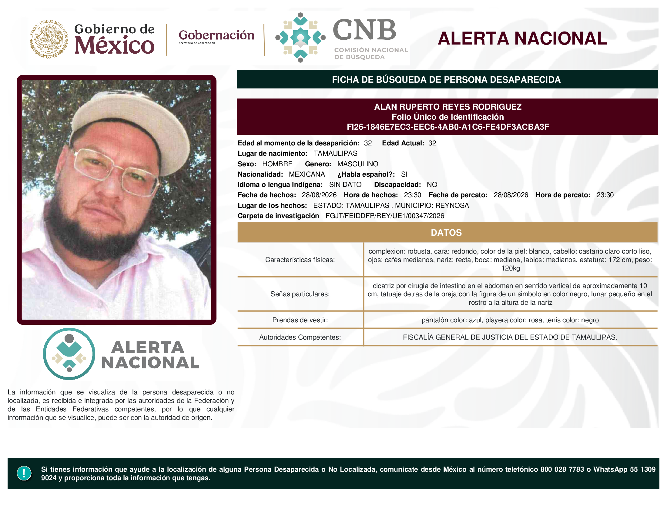 ALAN RUPERTO REYES RODRIGUEZ