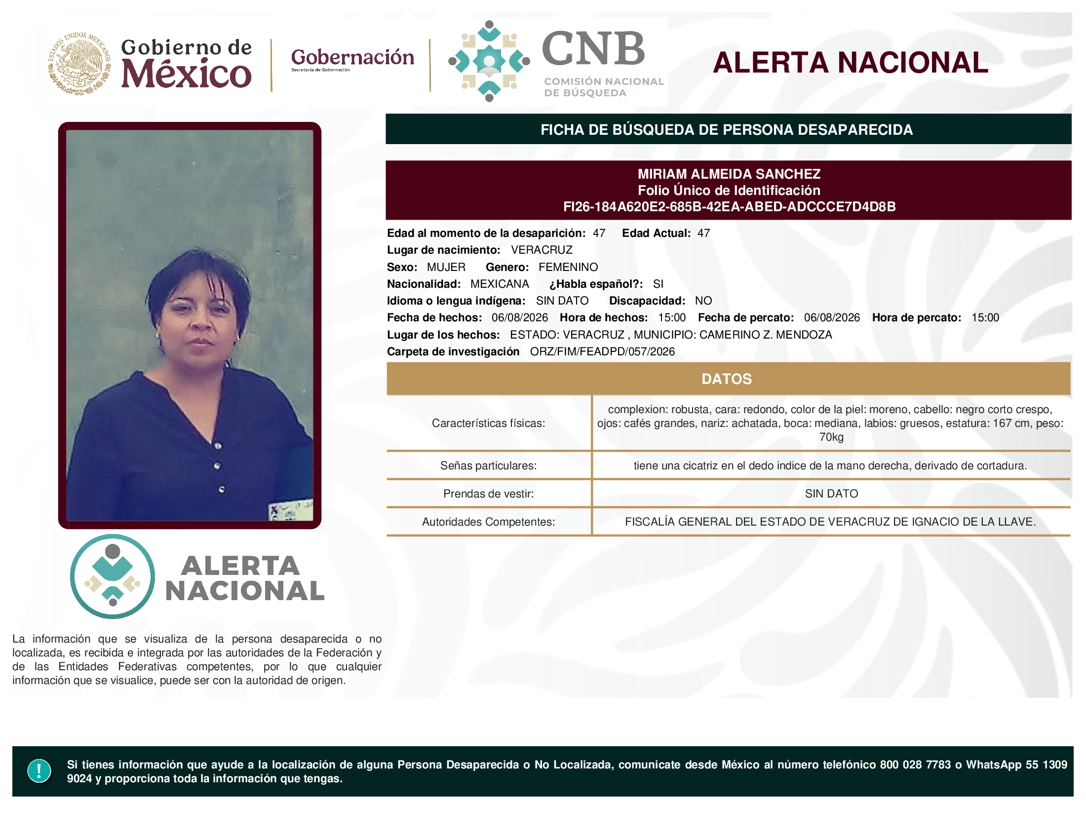MIRIAM ALMEIDA SANCHEZ