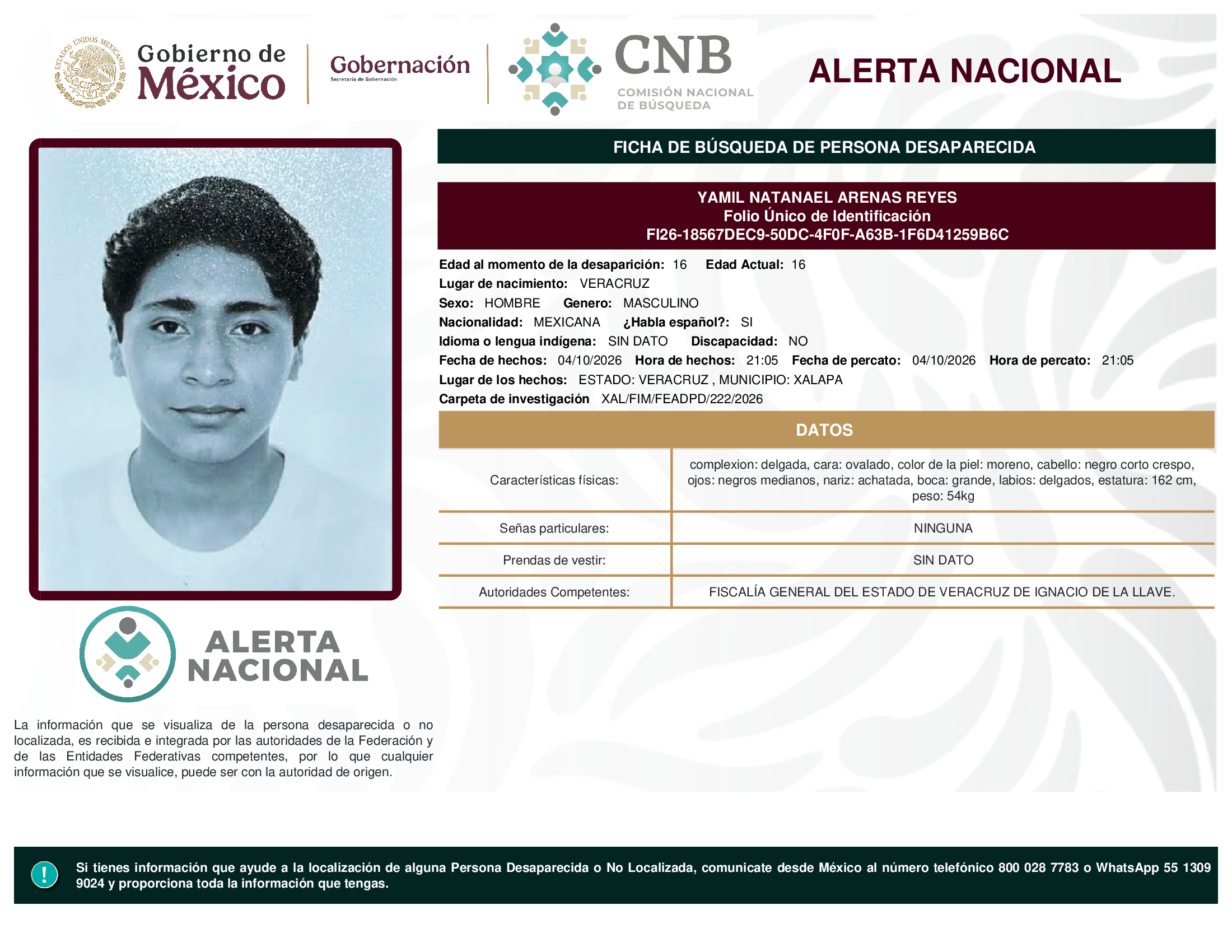 YAMIL NATANAEL ARENAS REYES