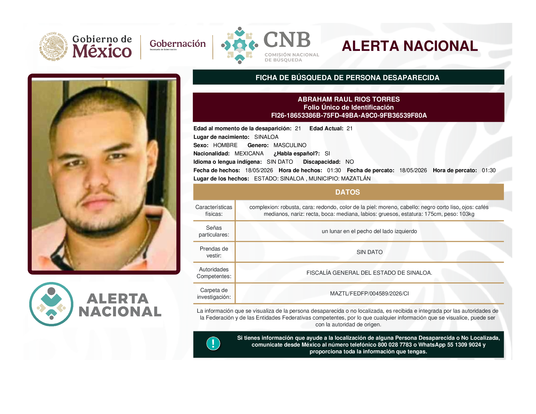 ABRAHAM RAUL RIOS TORRES