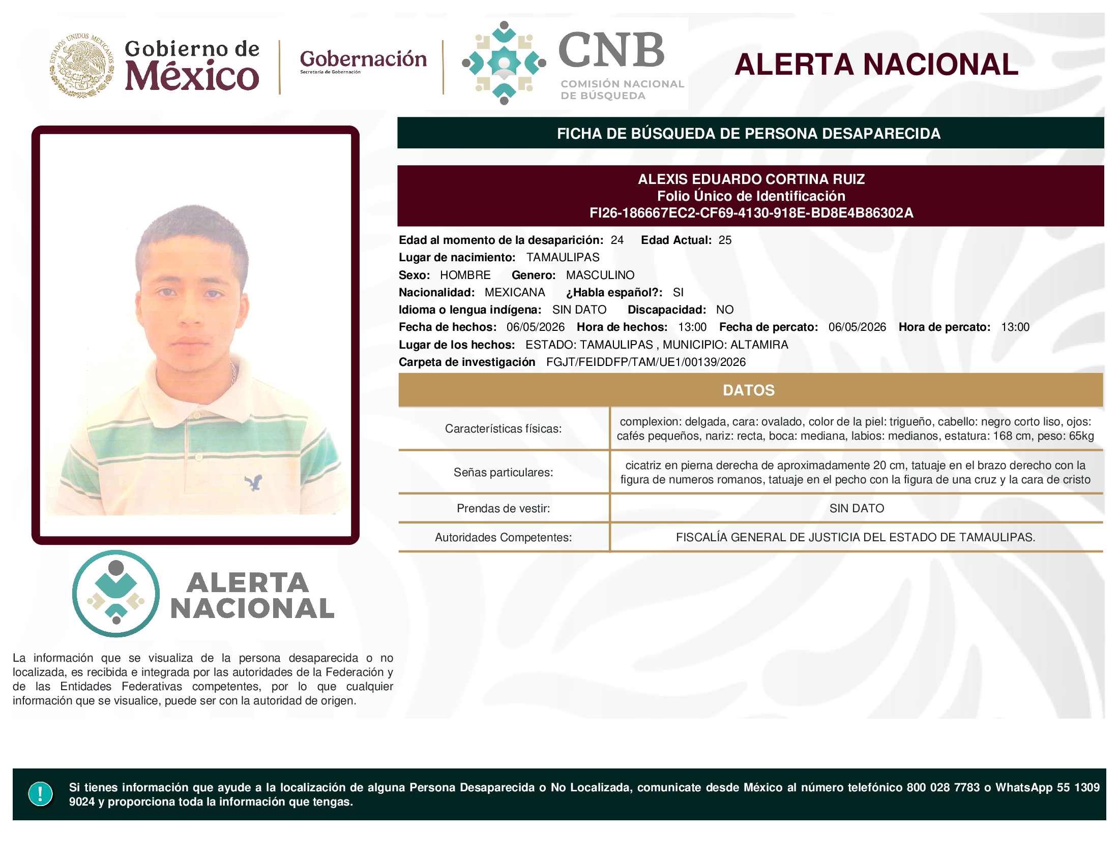 ALEXIS EDUARDO CORTINA RUIZ