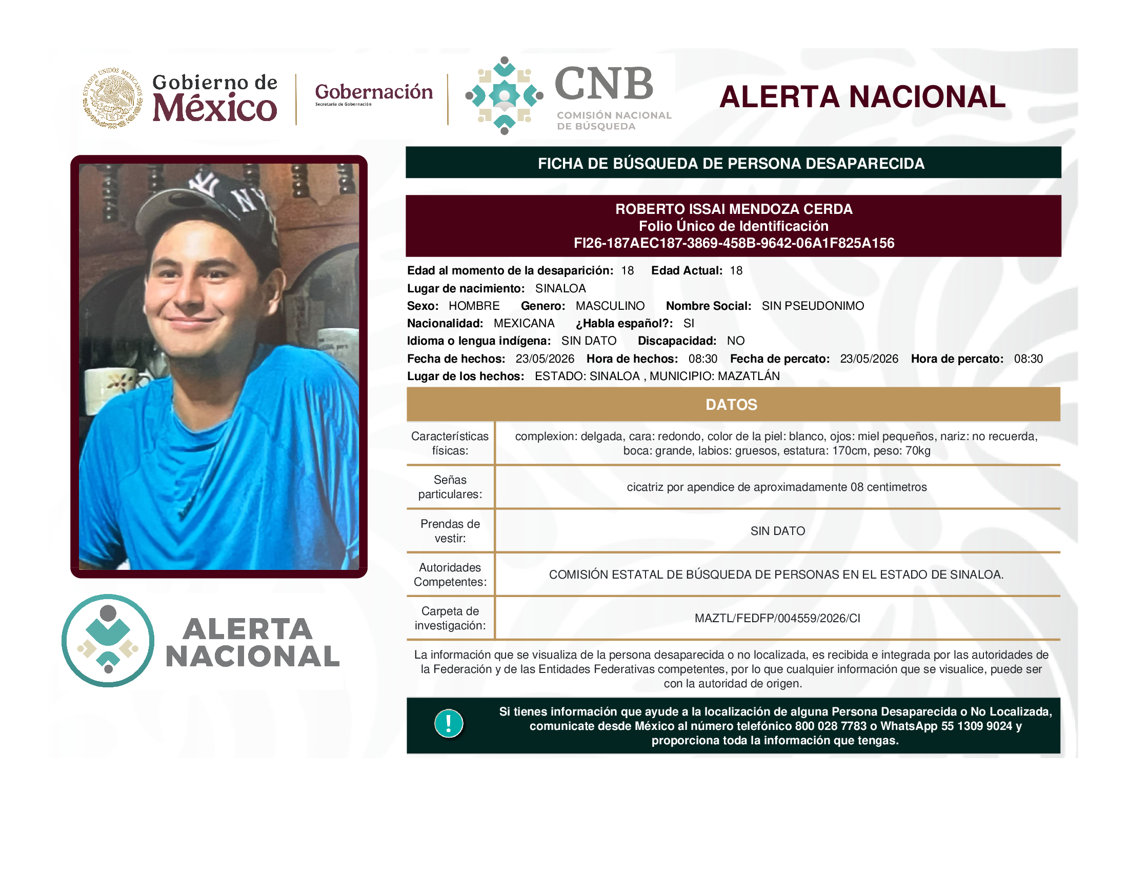 ROBERTO ISSAI MENDOZA CERDA