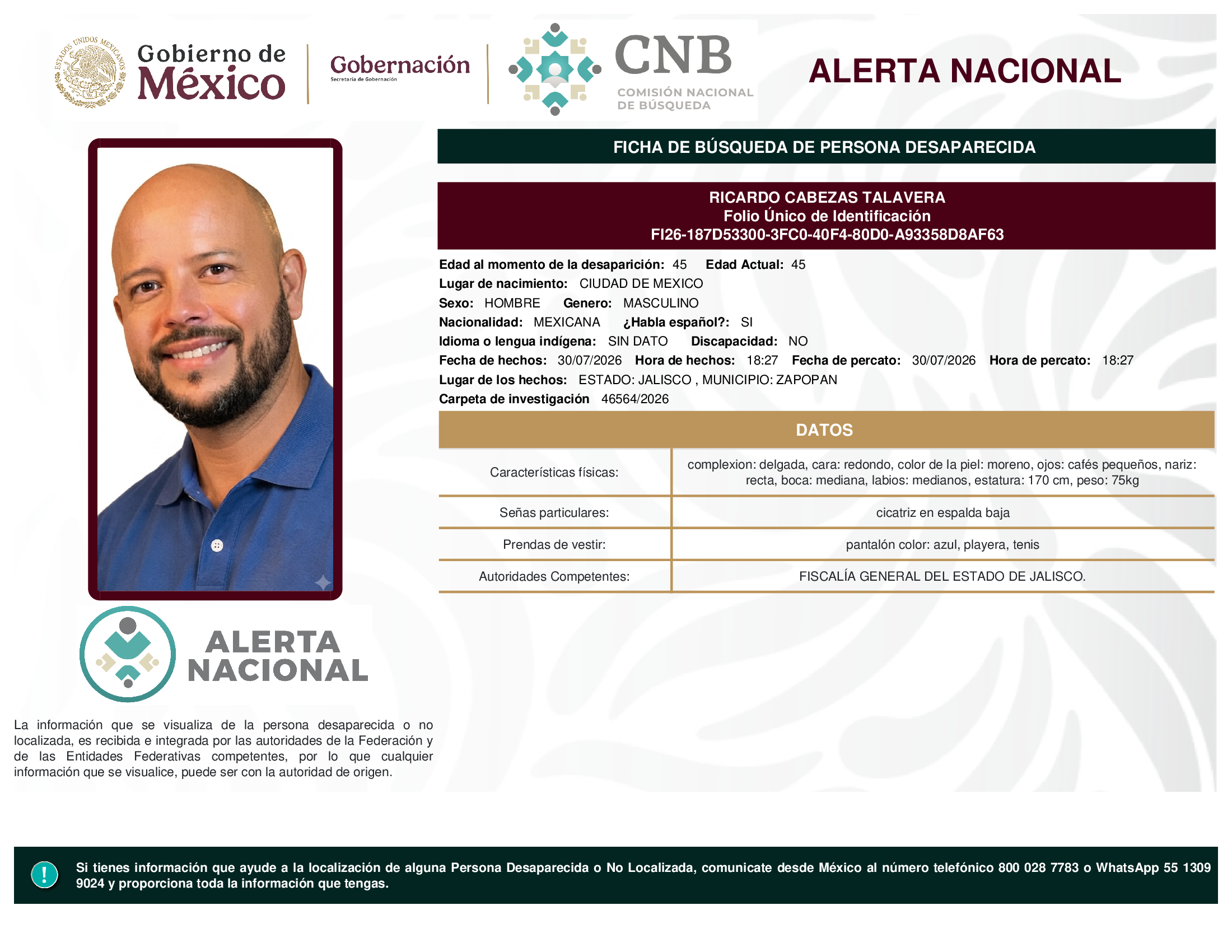 RICARDO CABEZAS TALAVERA