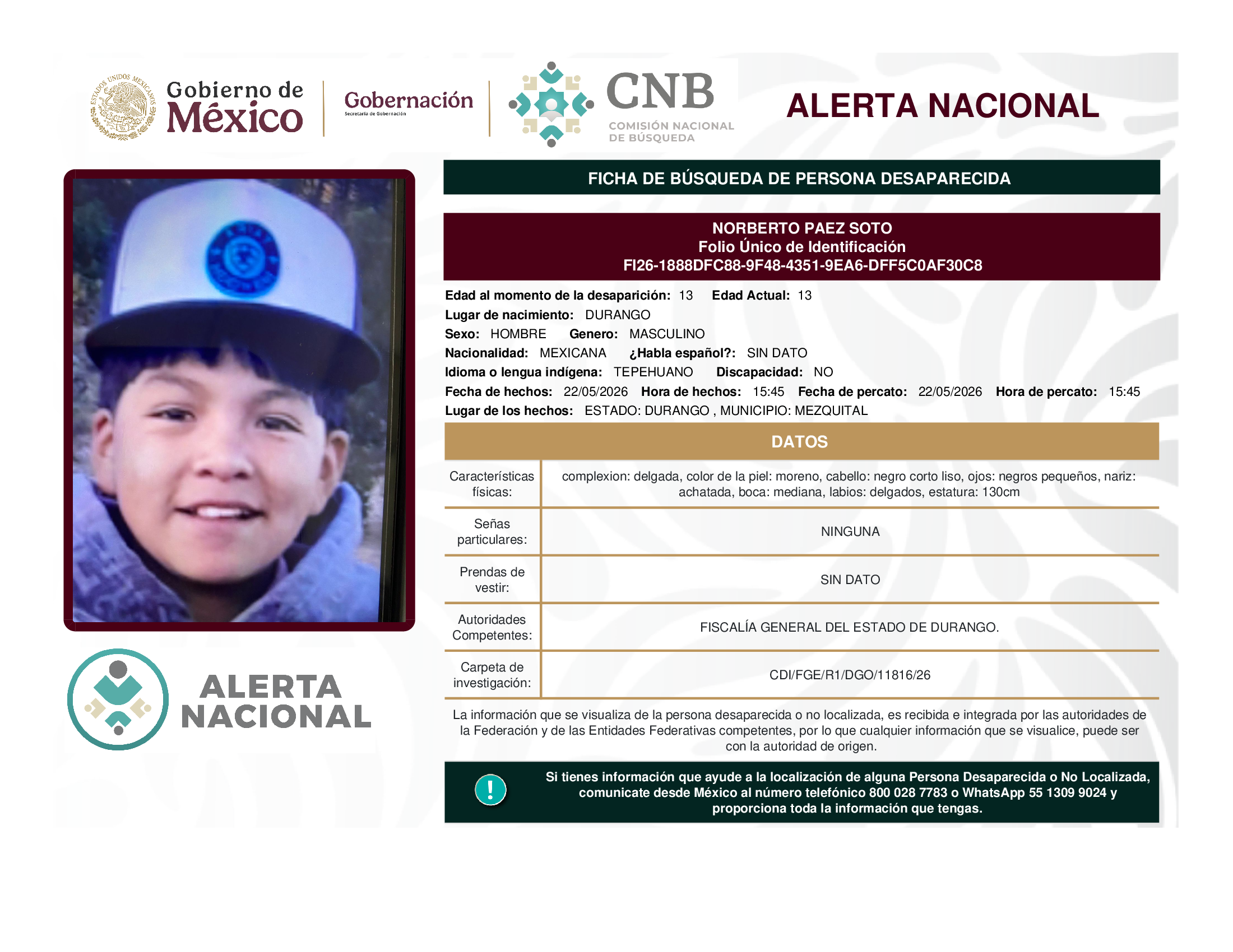 NORBERTO PAEZ SOTO
