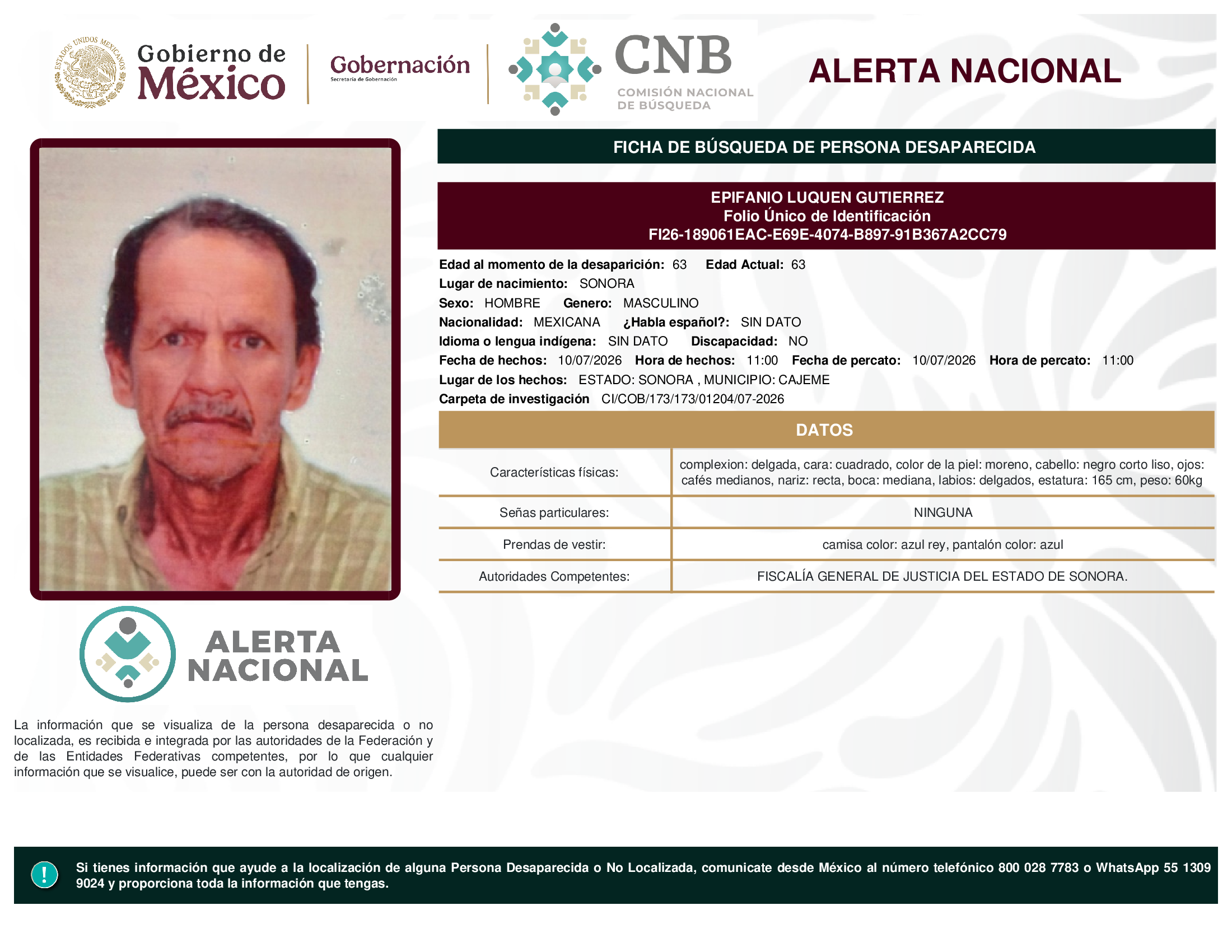EPIFANIO LUQUEN GUTIERREZ