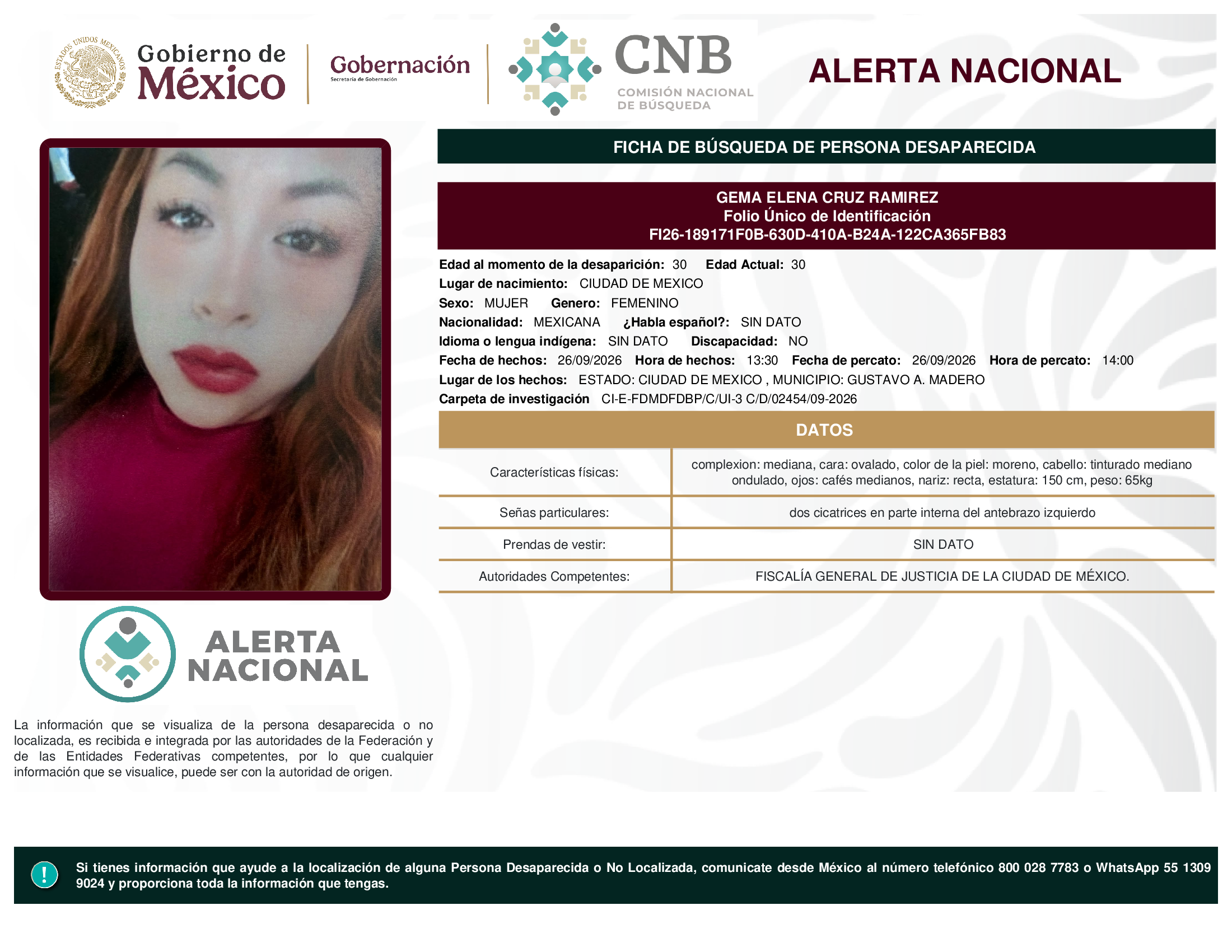 GEMA ELENA CRUZ RAMIREZ