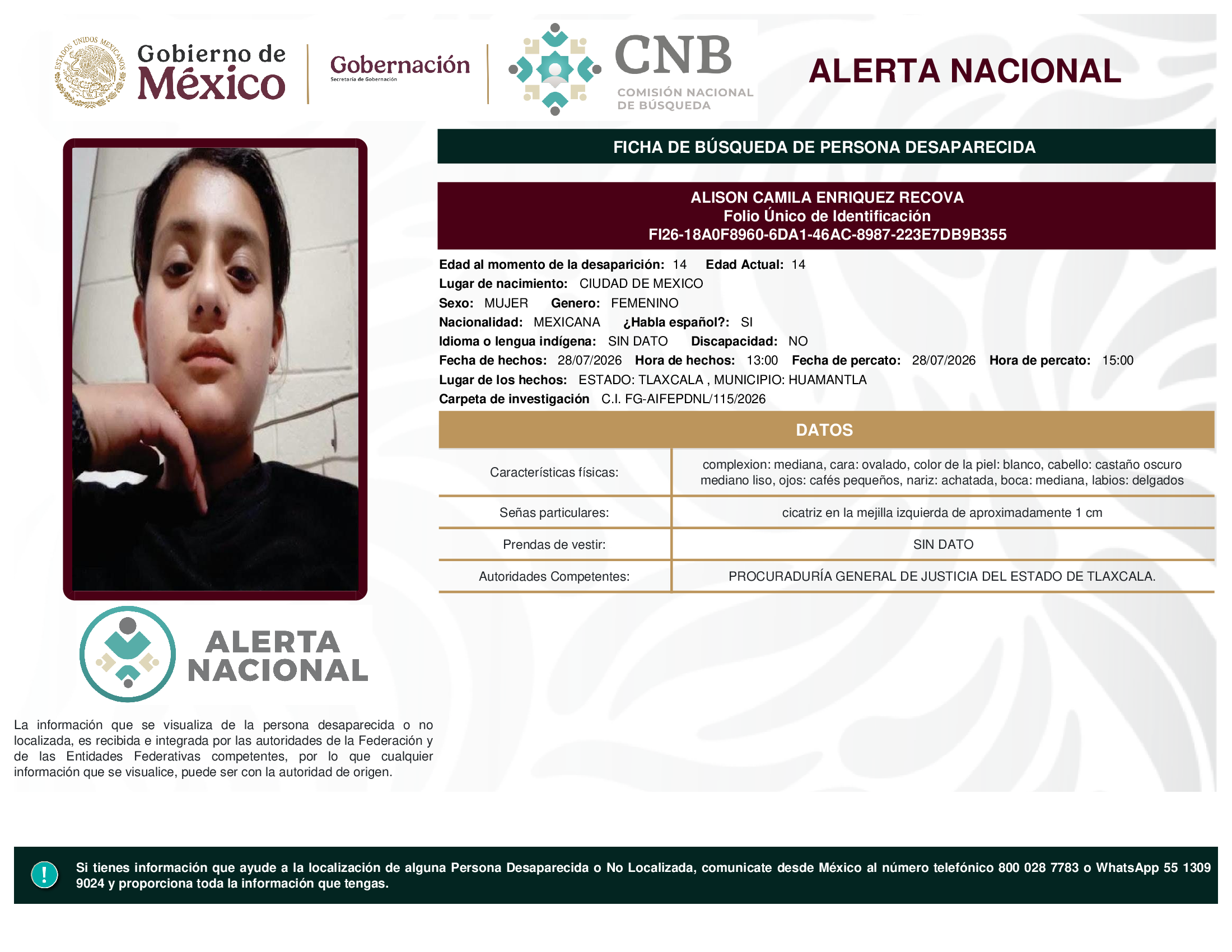 ALISON CAMILA ENRIQUEZ RECOVA