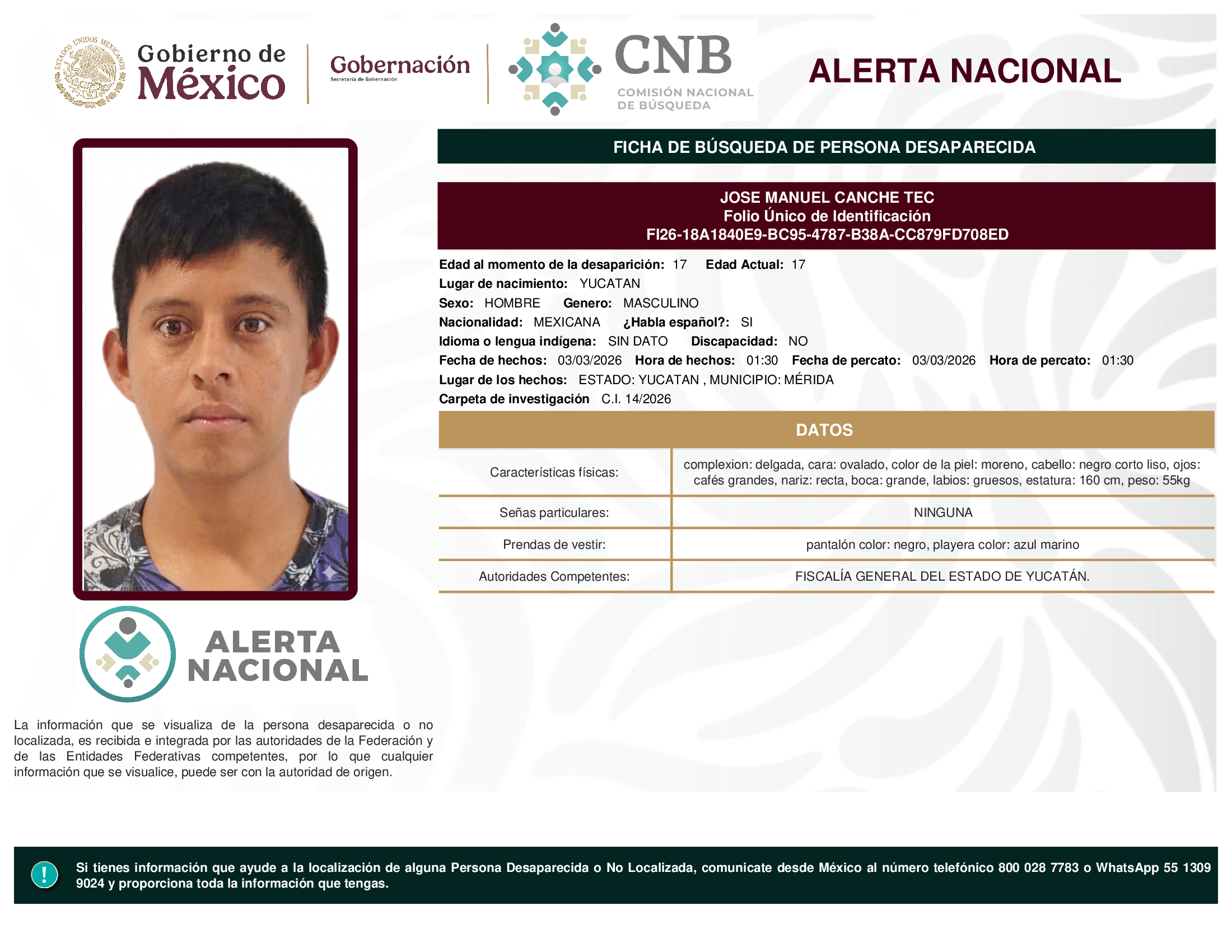 JOSE MANUEL CANCHE TEC
