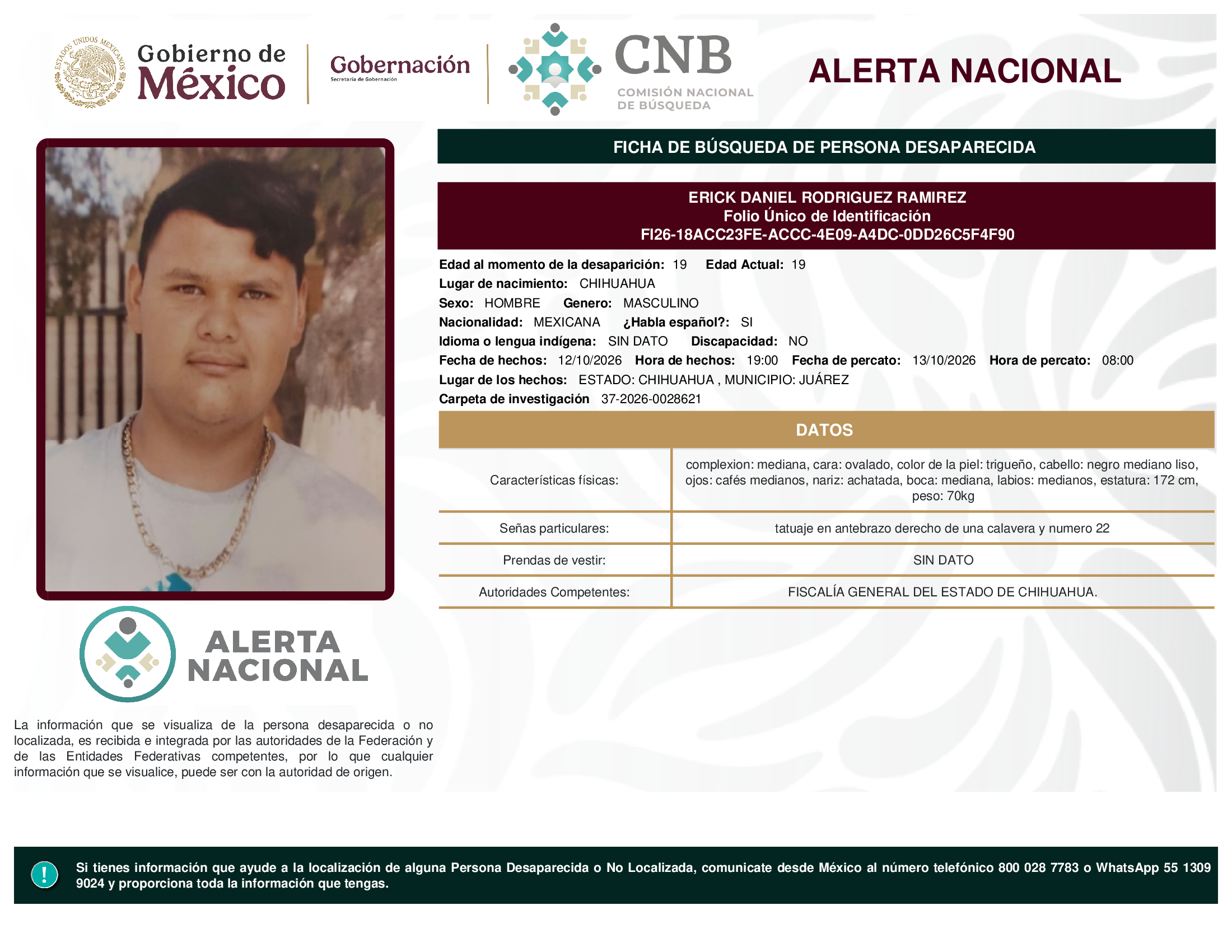 ERICK DANIEL RODRIGUEZ RAMIREZ