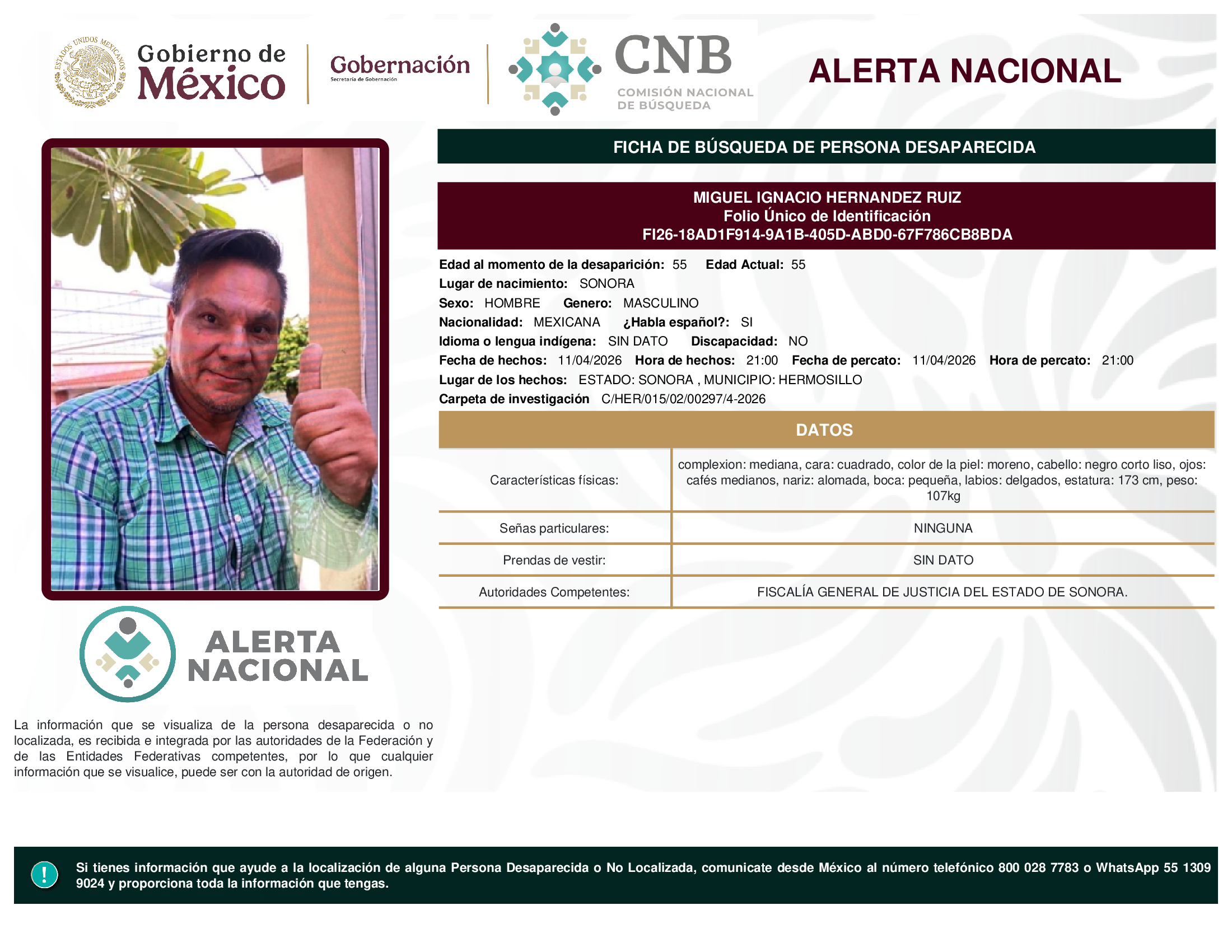 MIGUEL IGNACIO HERNANDEZ RUIZ