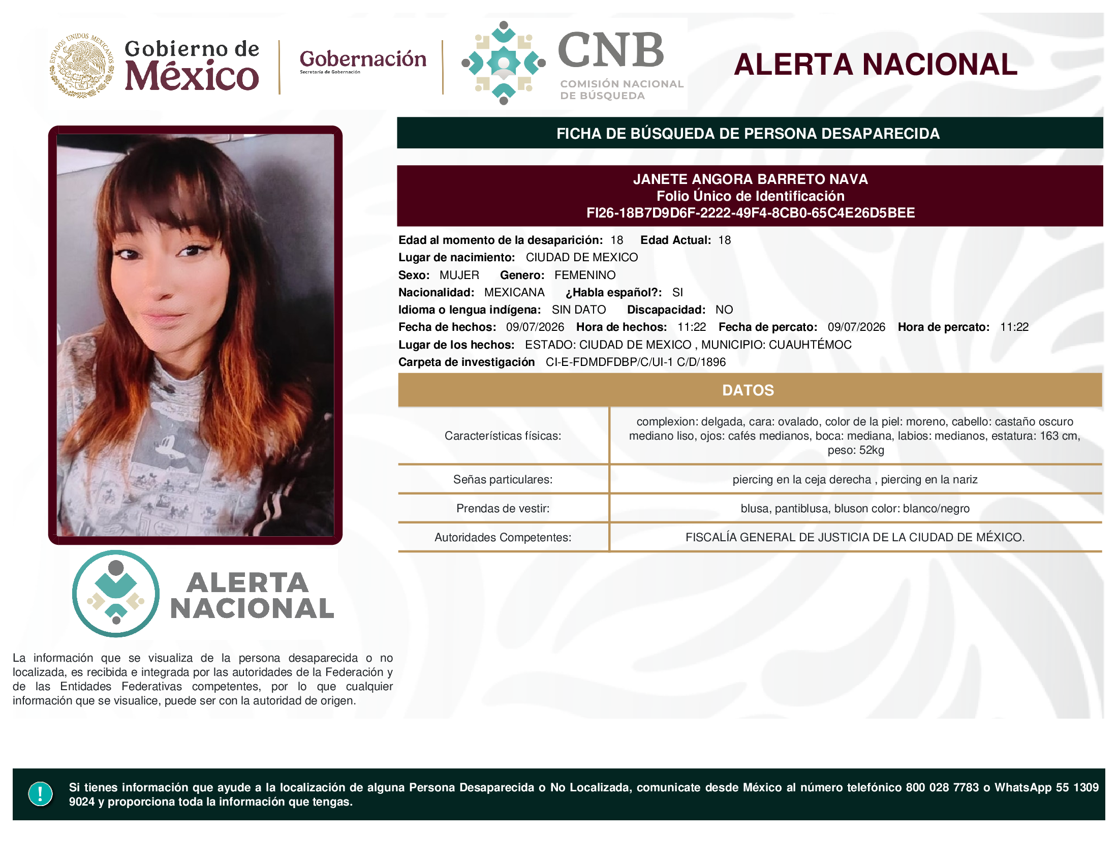 JANETE ANGORA BARRETO NAVA
