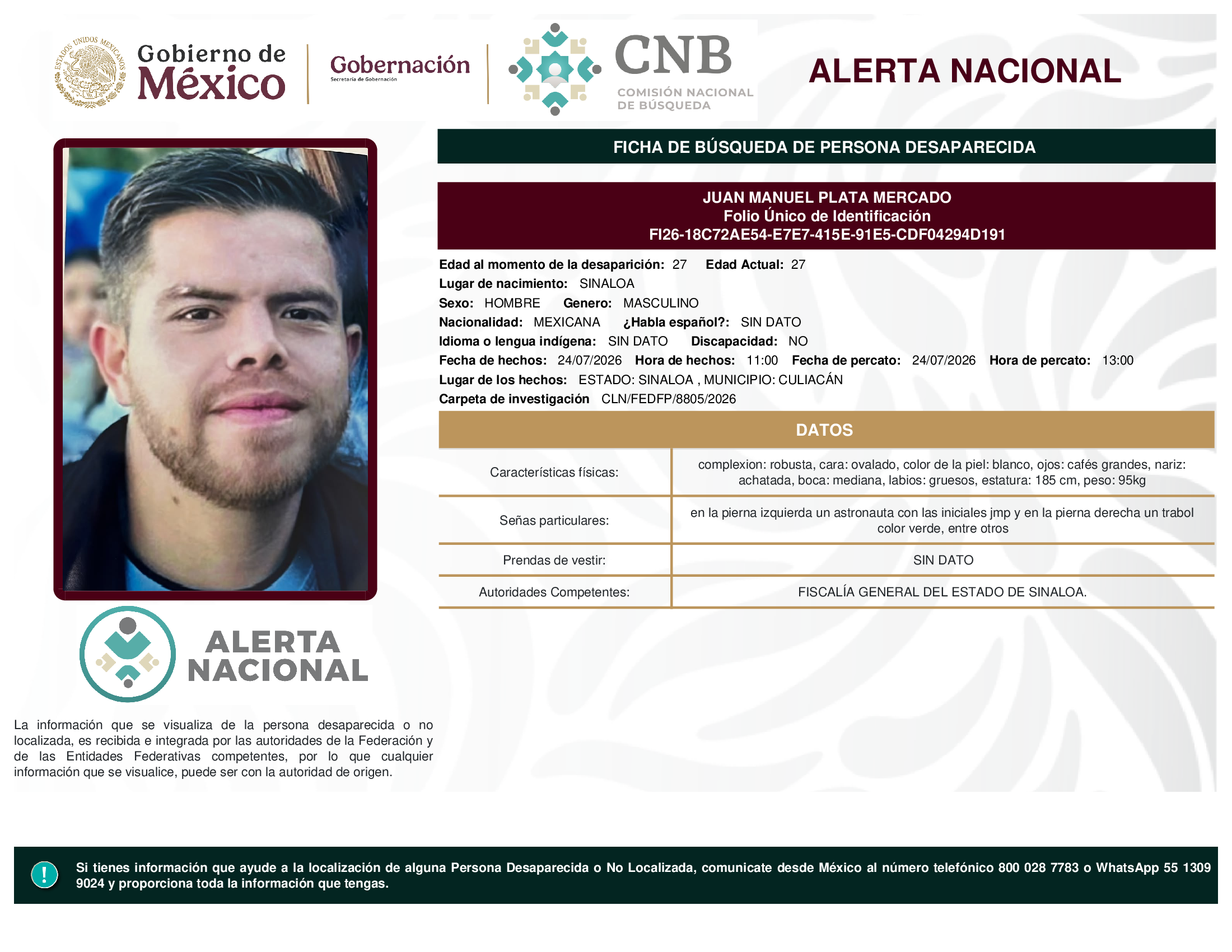 JUAN MANUEL PLATA MERCADO