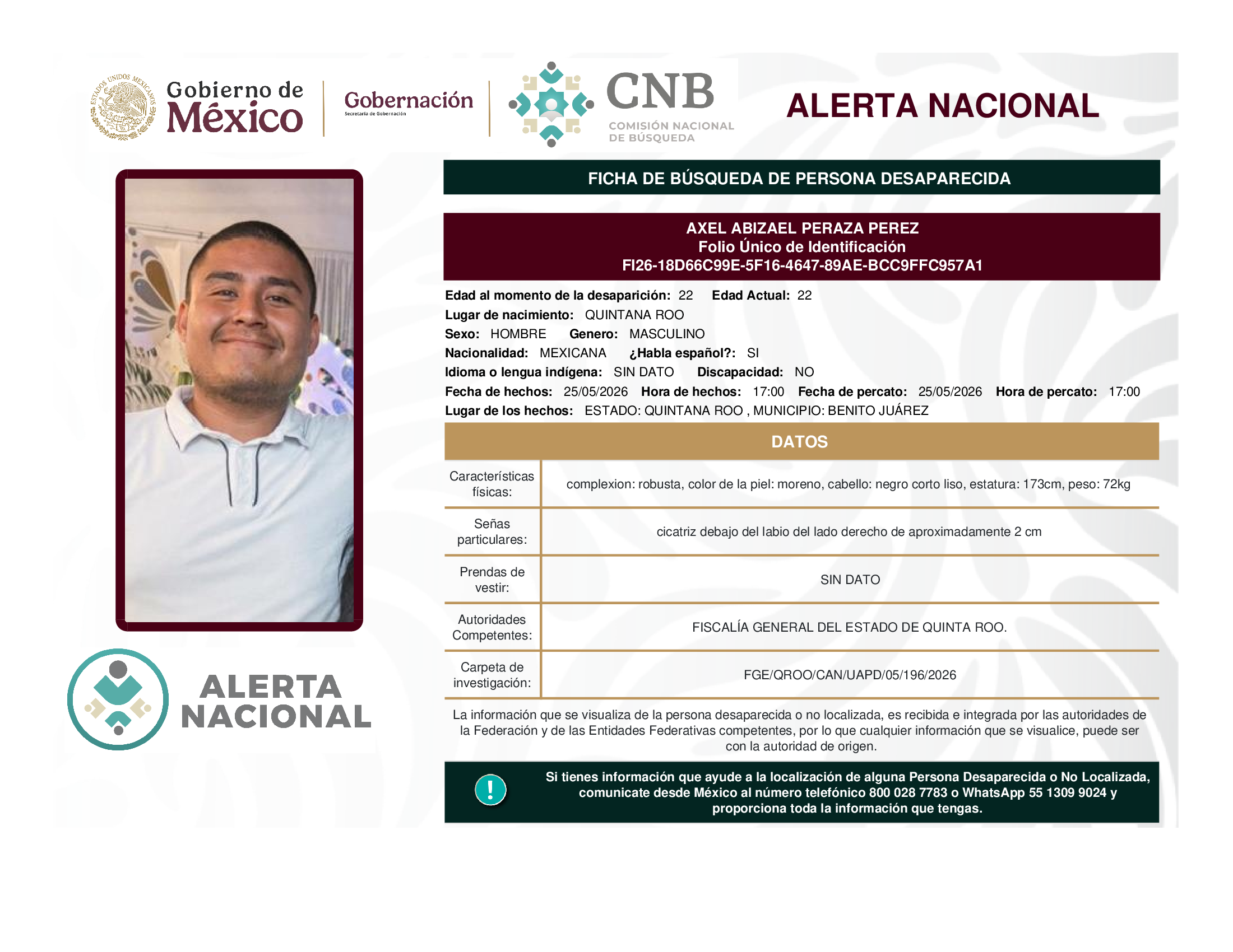 AXEL ABIZAEL PERAZA PEREZ