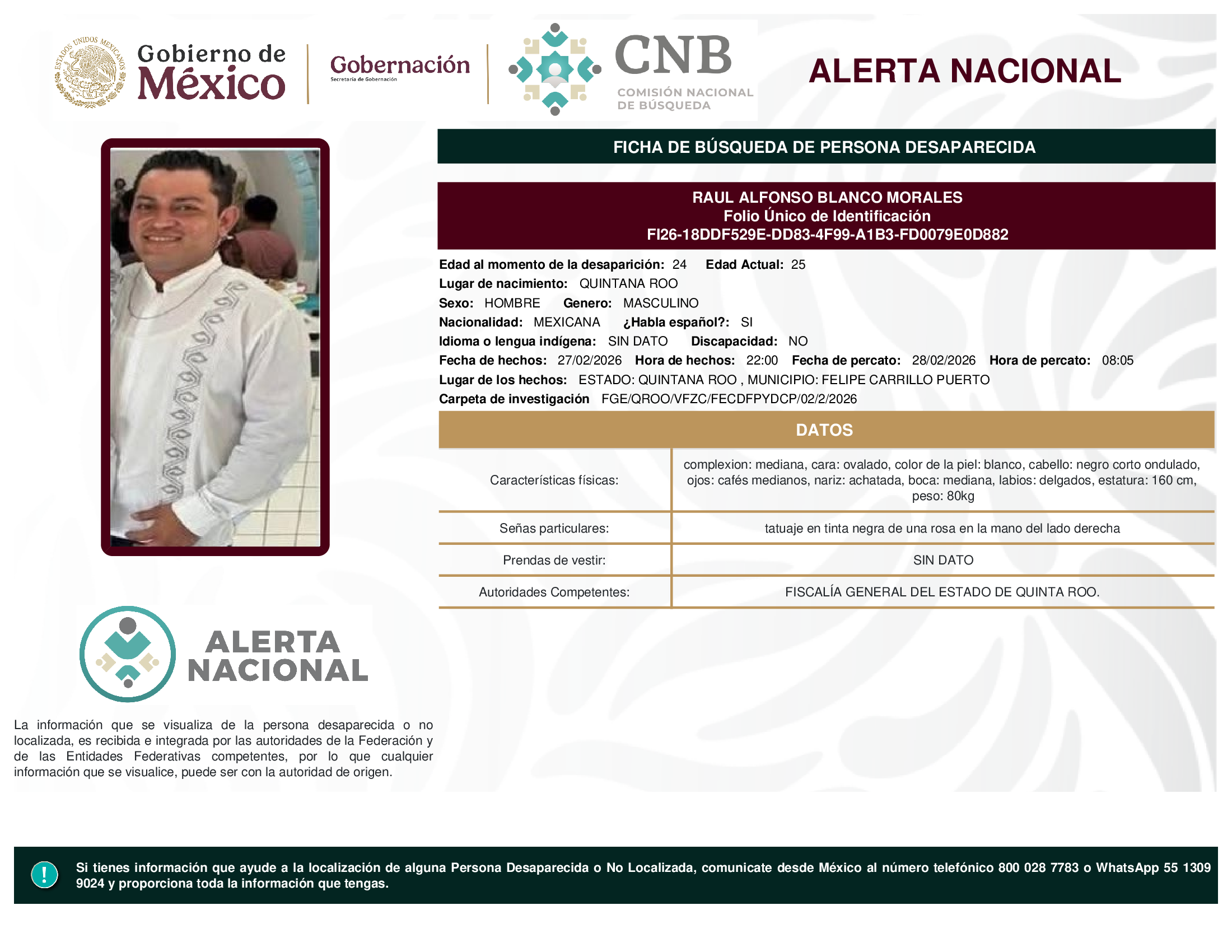 RAUL ALFONSO BLANCO MORALES