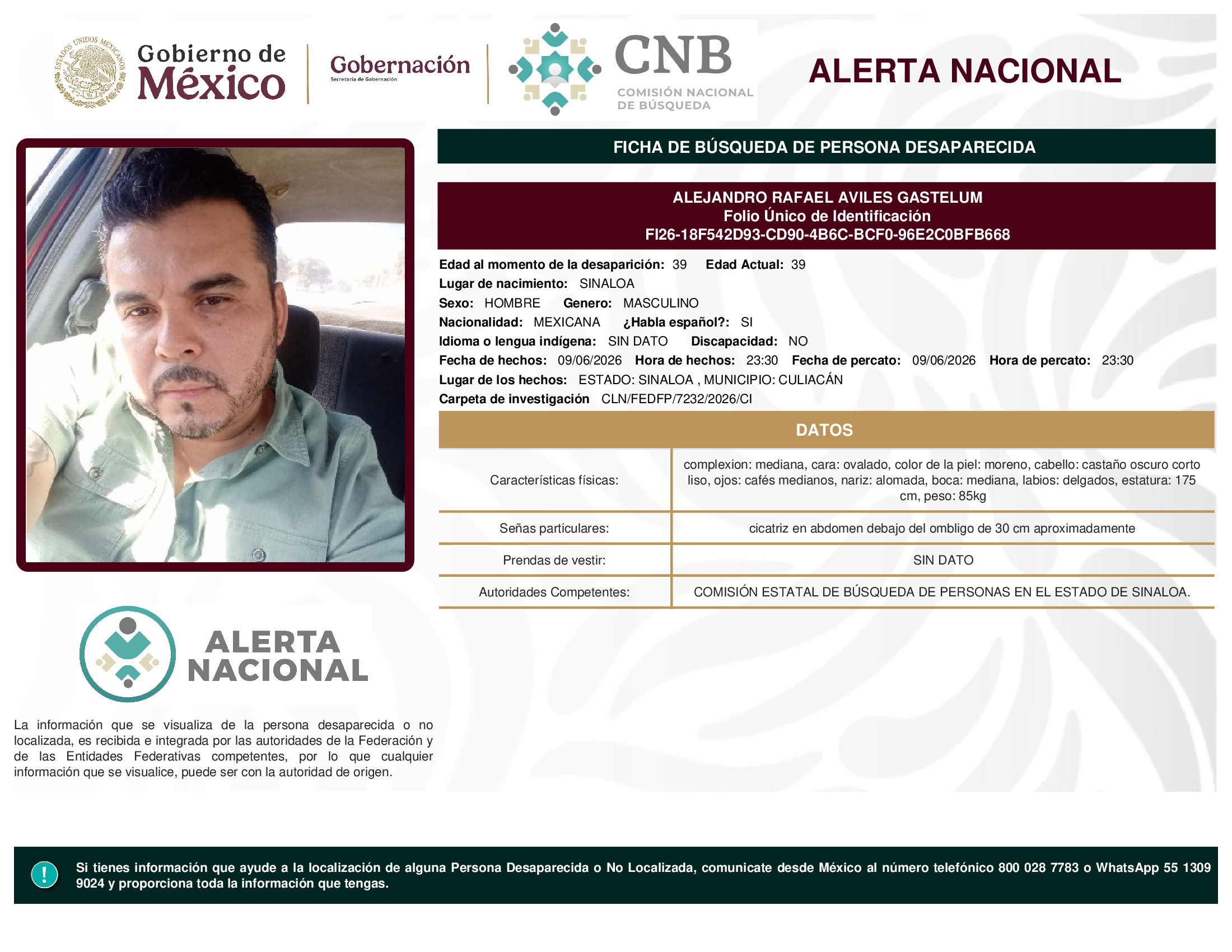 ALEJANDRO RAFAEL AVILES GASTELUM