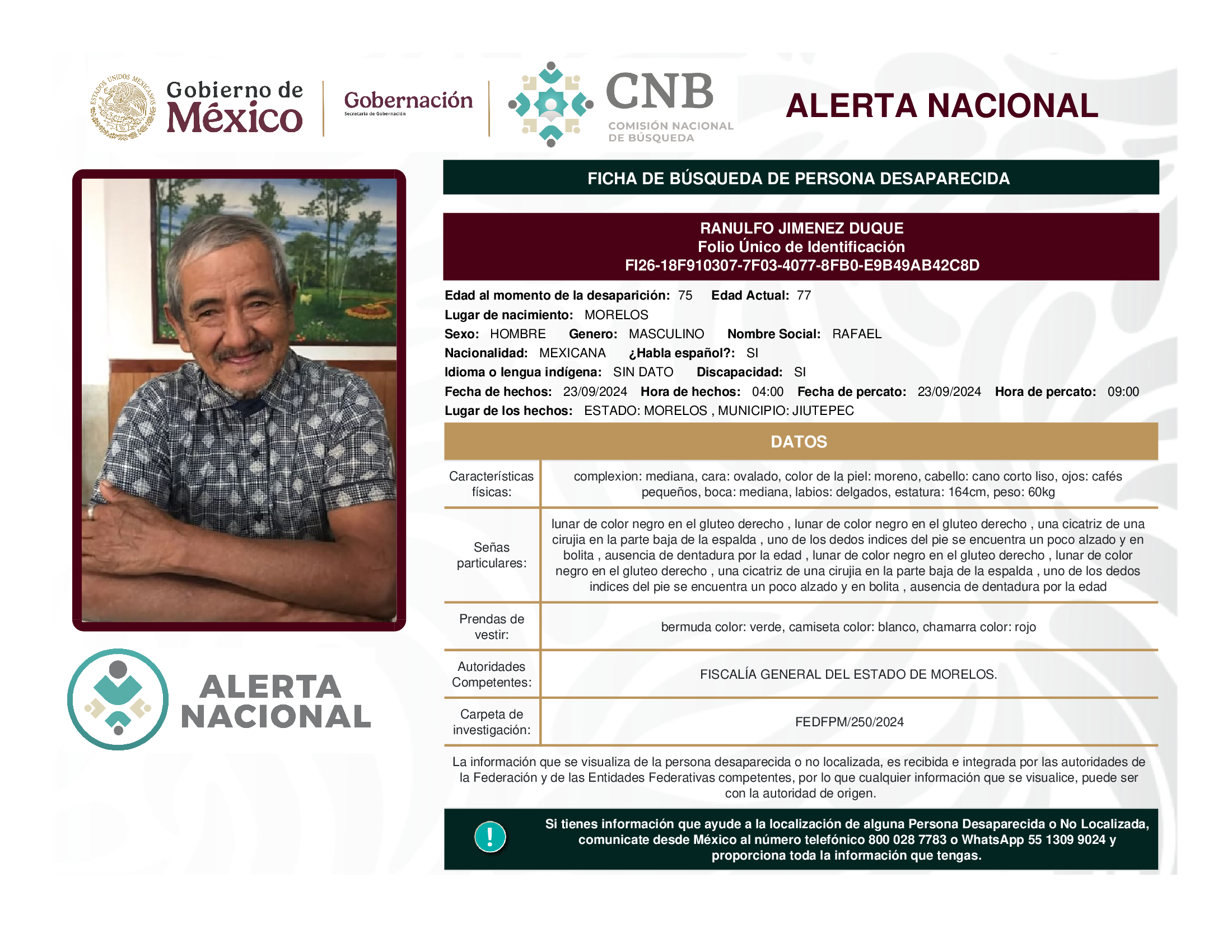 RANULFO JIMENEZ DUQUE