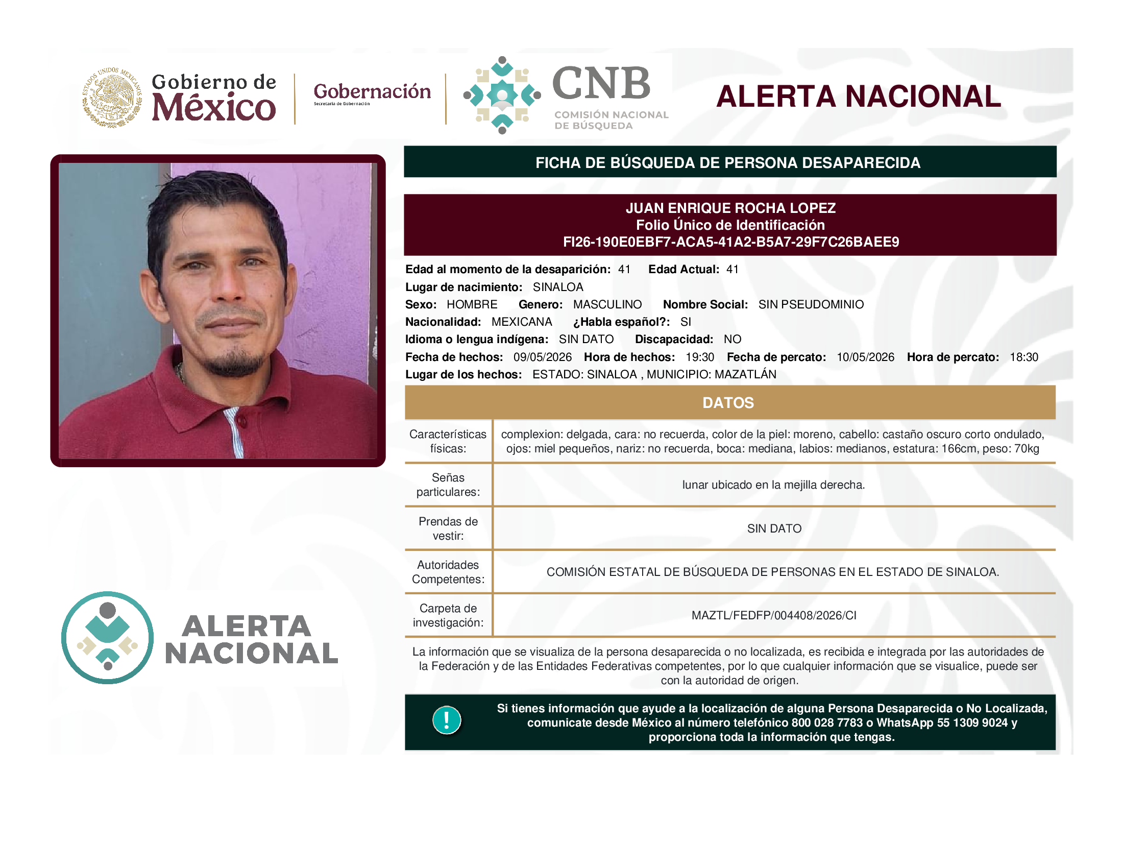JUAN ENRIQUE ROCHA LOPEZ